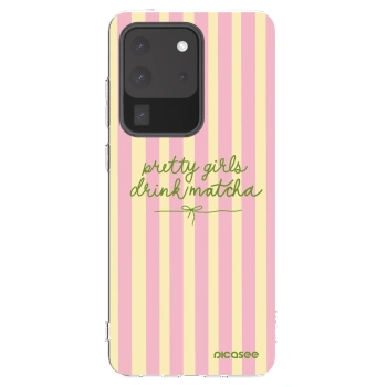Picasee silikonowe przeźroczyste etui na Samsung Galaxy S20 Ultra 5G G988F - Pretty matcha