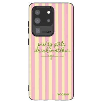Picasee silikonowe czarne etui na Samsung Galaxy S20 Ultra 5G G988F - Pretty matcha