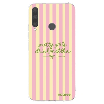 Picasee silikonowe przeźroczyste etui na Huawei P40 Lite E - Pretty matcha