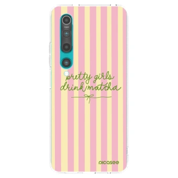 Picasee silikonowe przeźroczyste etui na Xiaomi Mi 10 - Pretty matcha