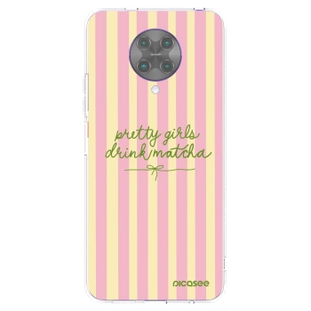 Picasee silikonowe przeźroczyste etui na Xiaomi Poco F2 Pro - Pretty matcha