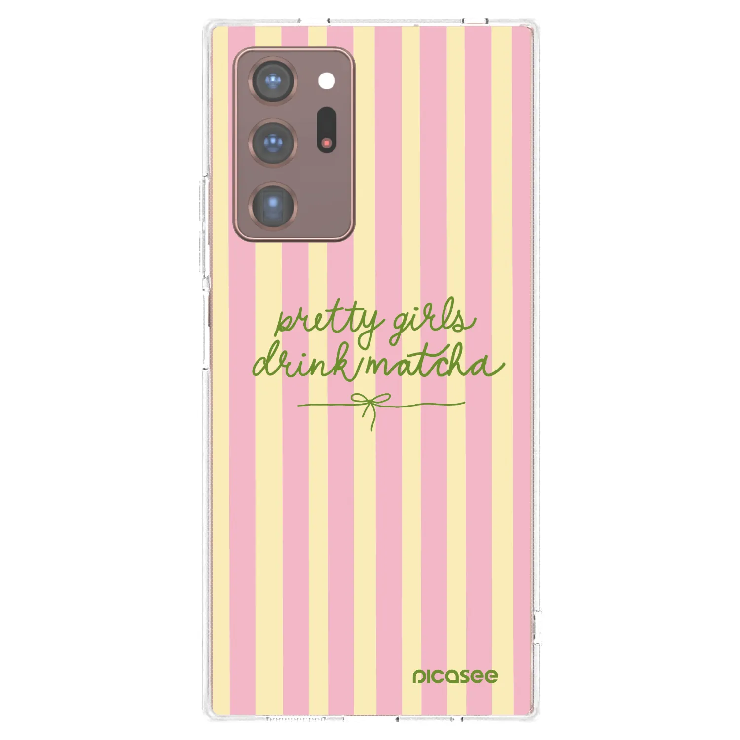 Picasee silikonowe przeźroczyste etui na Samsung Galaxy Note 20 Ultra - Pretty matcha