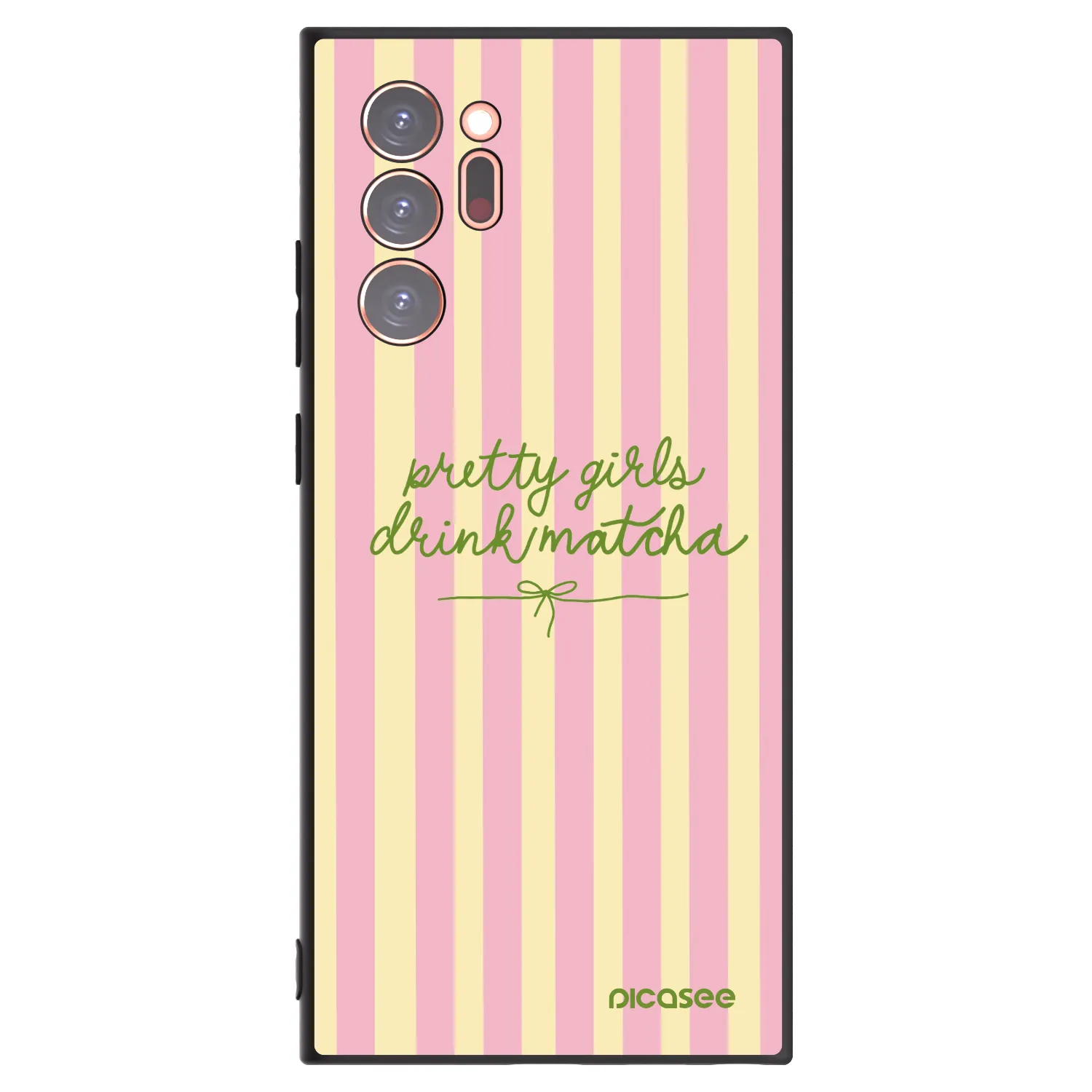Picasee silikonowe czarne etui na Samsung Galaxy Note 20 Ultra - Pretty matcha