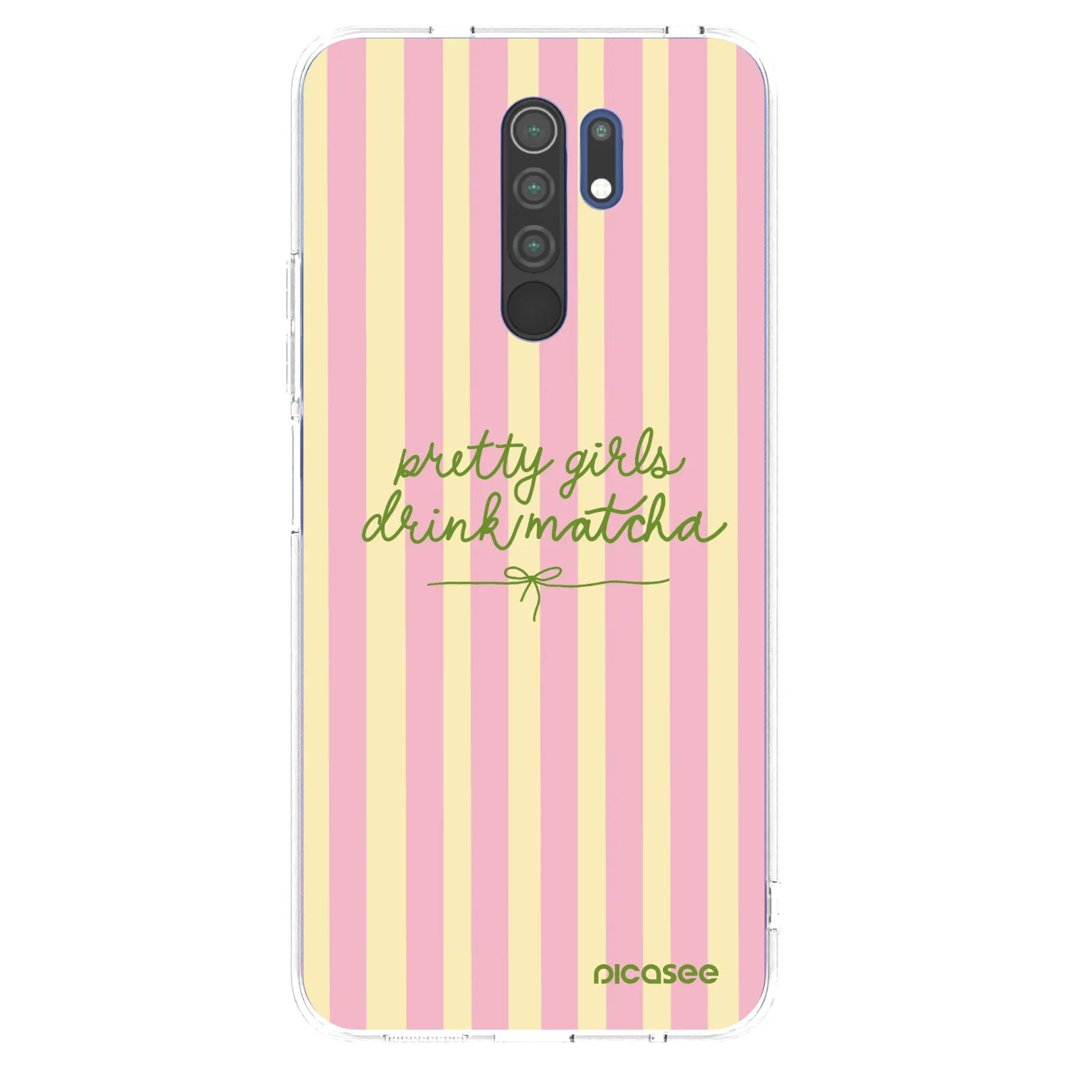 Picasee silikonowe przeźroczyste etui na Xiaomi Redmi 9 - Pretty matcha