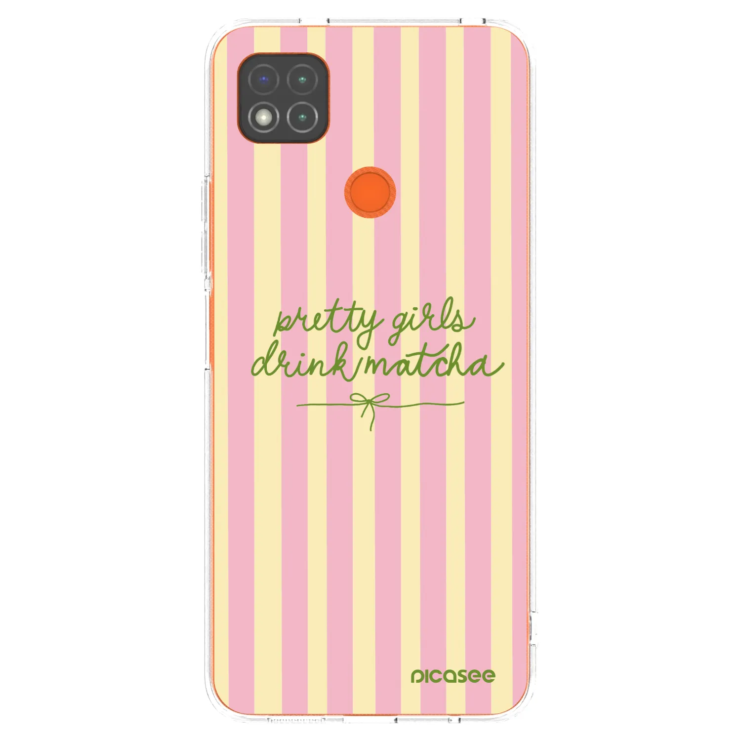 Picasee silikonowe przeźroczyste etui na Xiaomi Redmi 9C - Pretty matcha