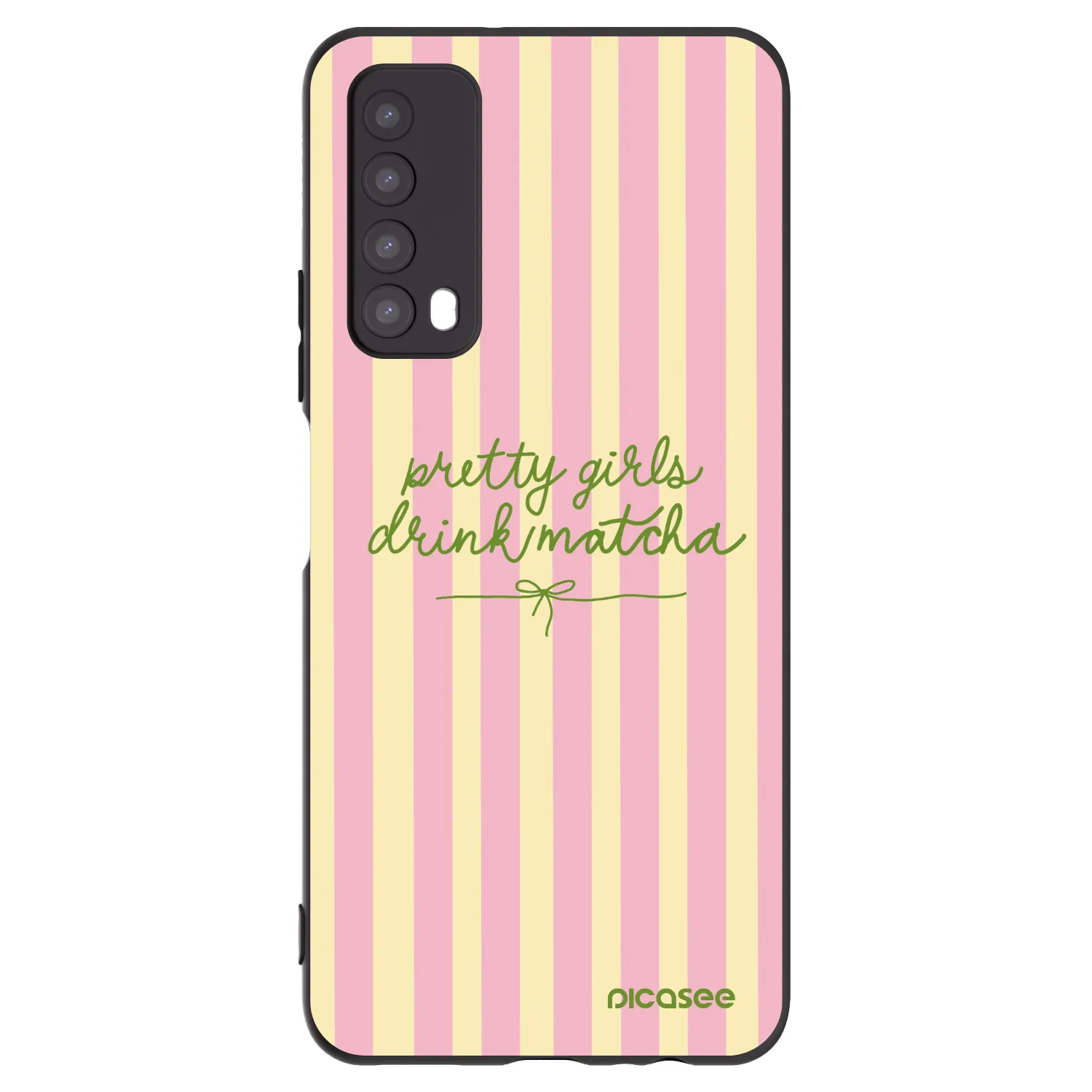 Picasee silikonowe czarne etui na Huawei P Smart 2021 - Pretty matcha