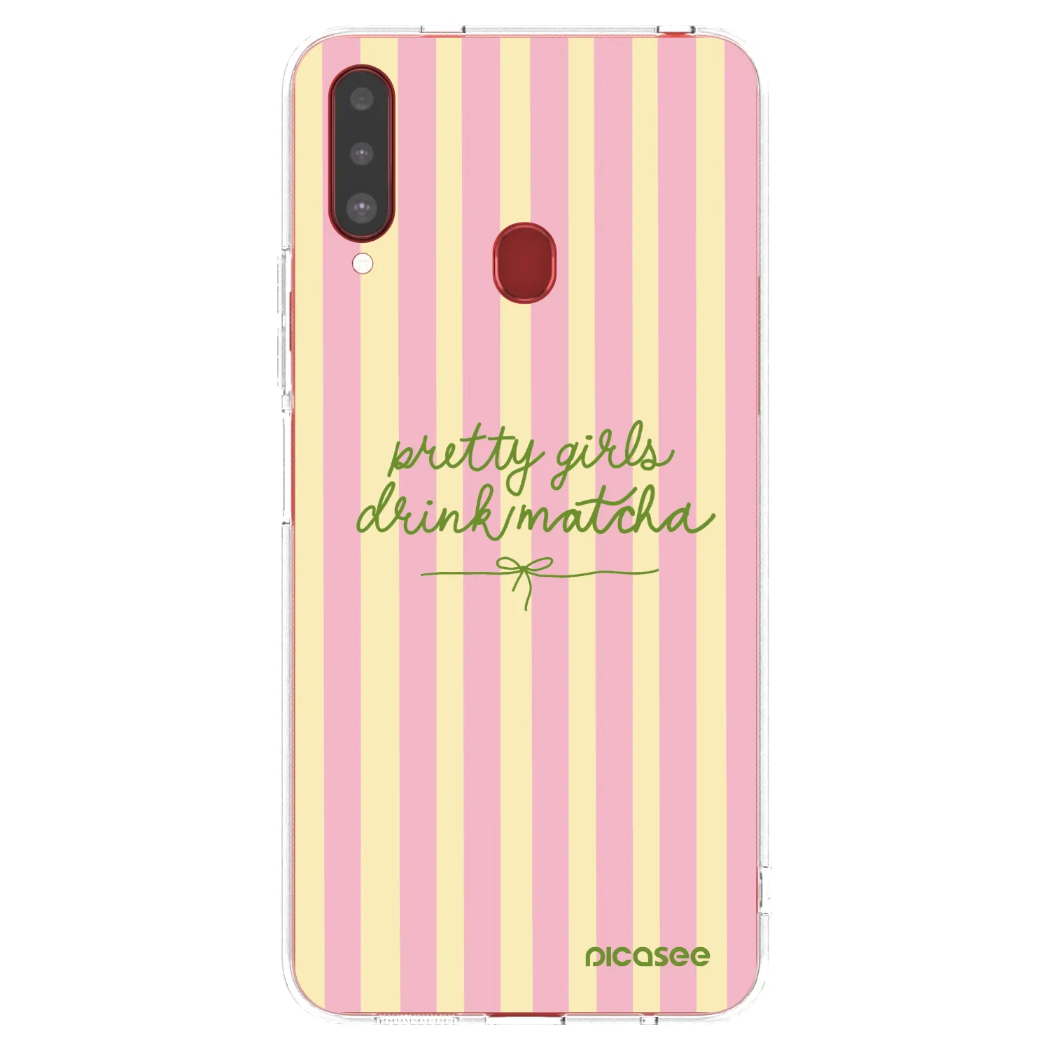 Picasee silikonowe przeźroczyste etui na Samsung Galaxy A20s - Pretty matcha