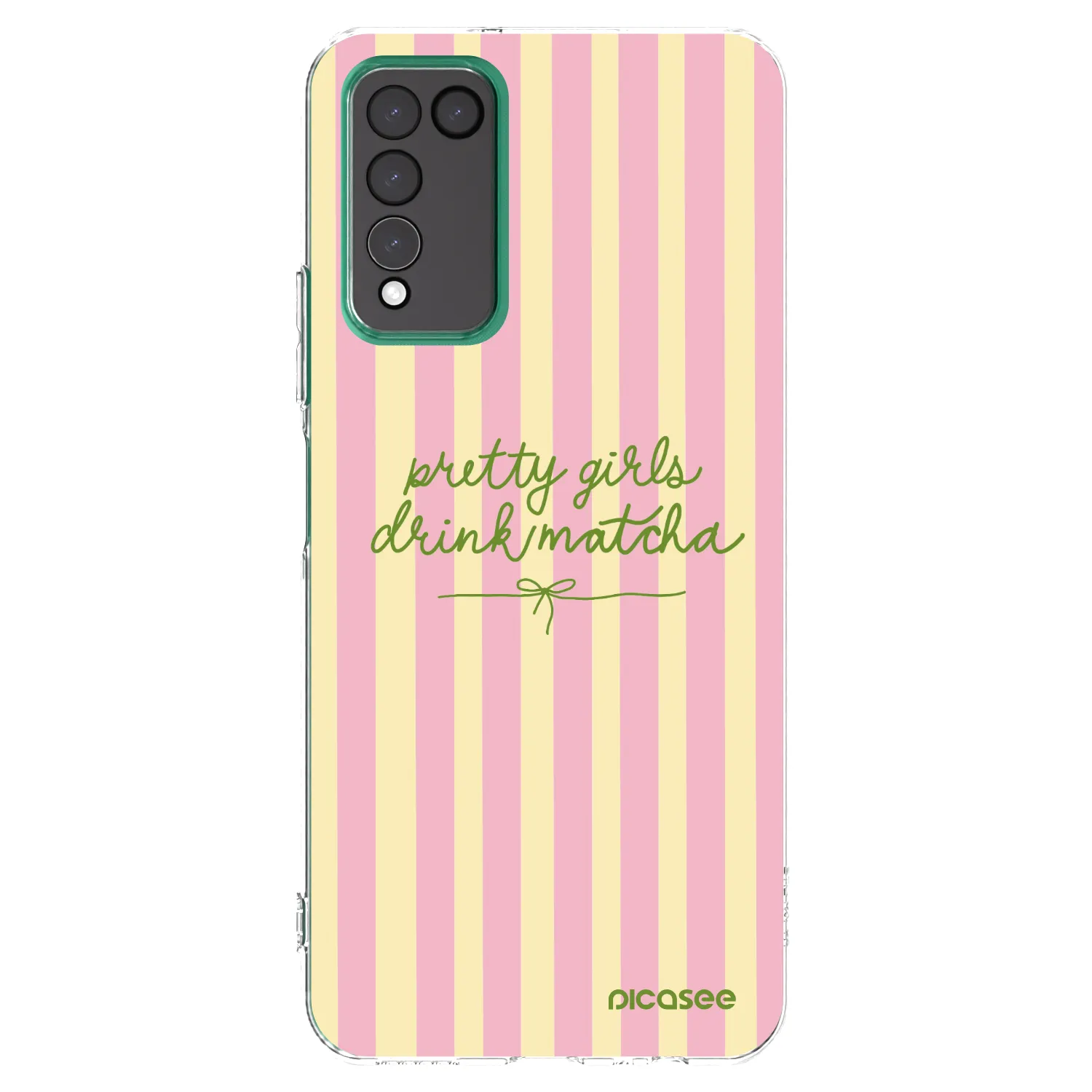 Picasee silikonowe przeźroczyste etui na Honor 10X Lite - Pretty matcha