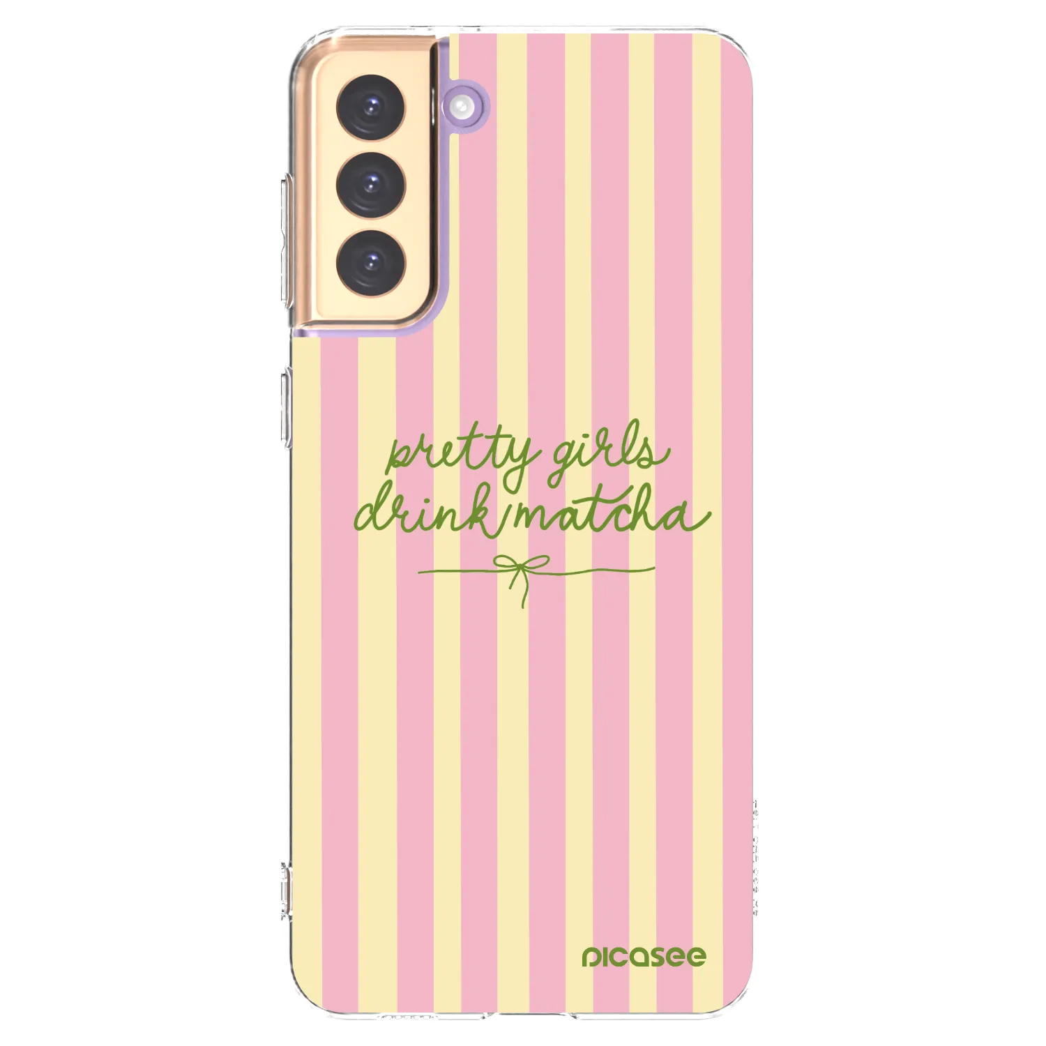 Picasee silikonowe przeźroczyste etui na Samsung Galaxy S21+ 5G G996F - Pretty matcha