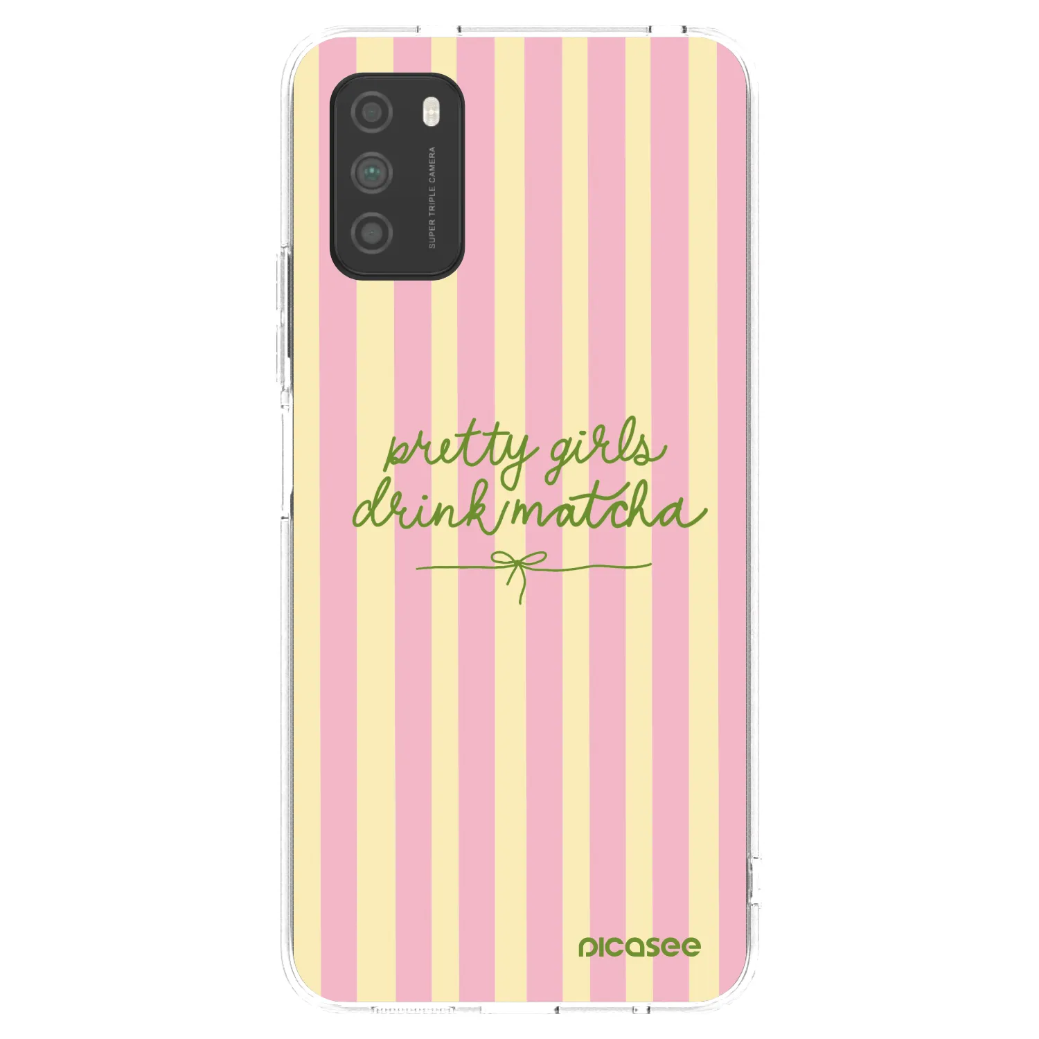 Picasee silikonowe przeźroczyste etui na Xiaomi Poco M3 - Pretty matcha