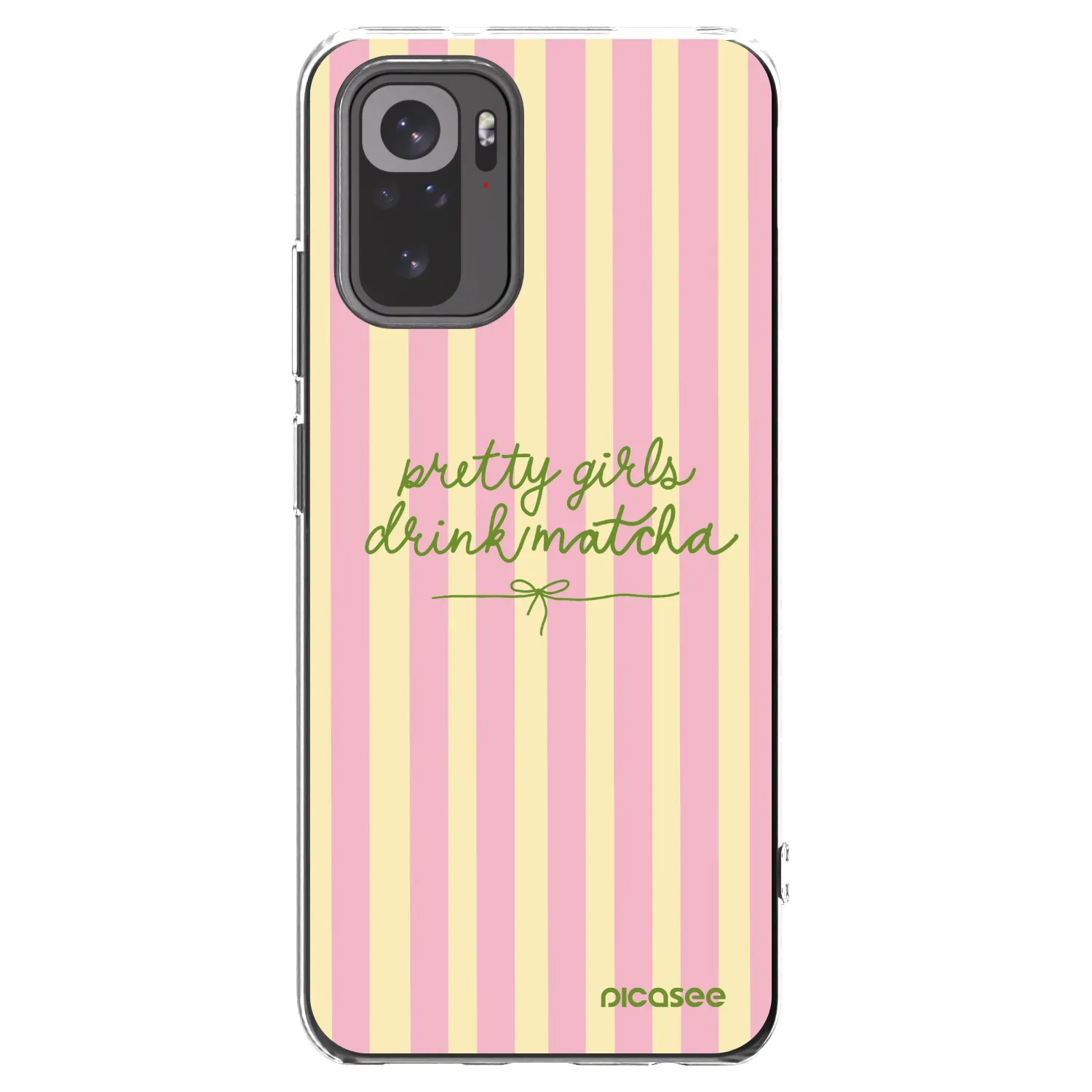 Picasee silikonowe przeźroczyste etui na Xiaomi Redmi Note 10S - Pretty matcha