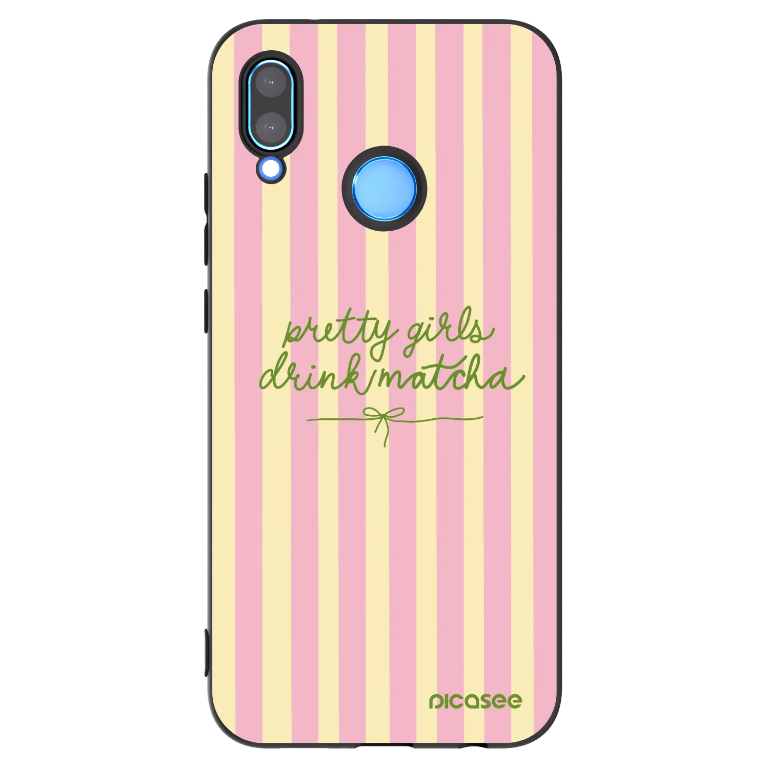 Picasee silikonowe czarne etui na Huawei P20 Lite - Pretty matcha