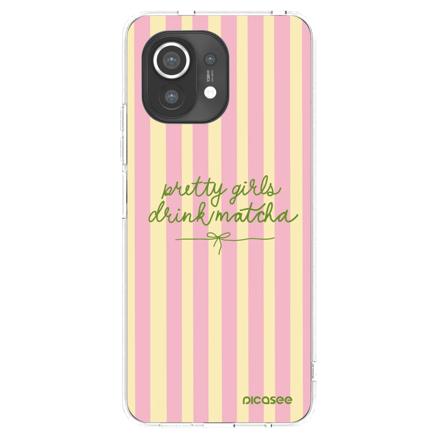 Picasee silikonowe przeźroczyste etui na Xiaomi Mi 11 - Pretty matcha