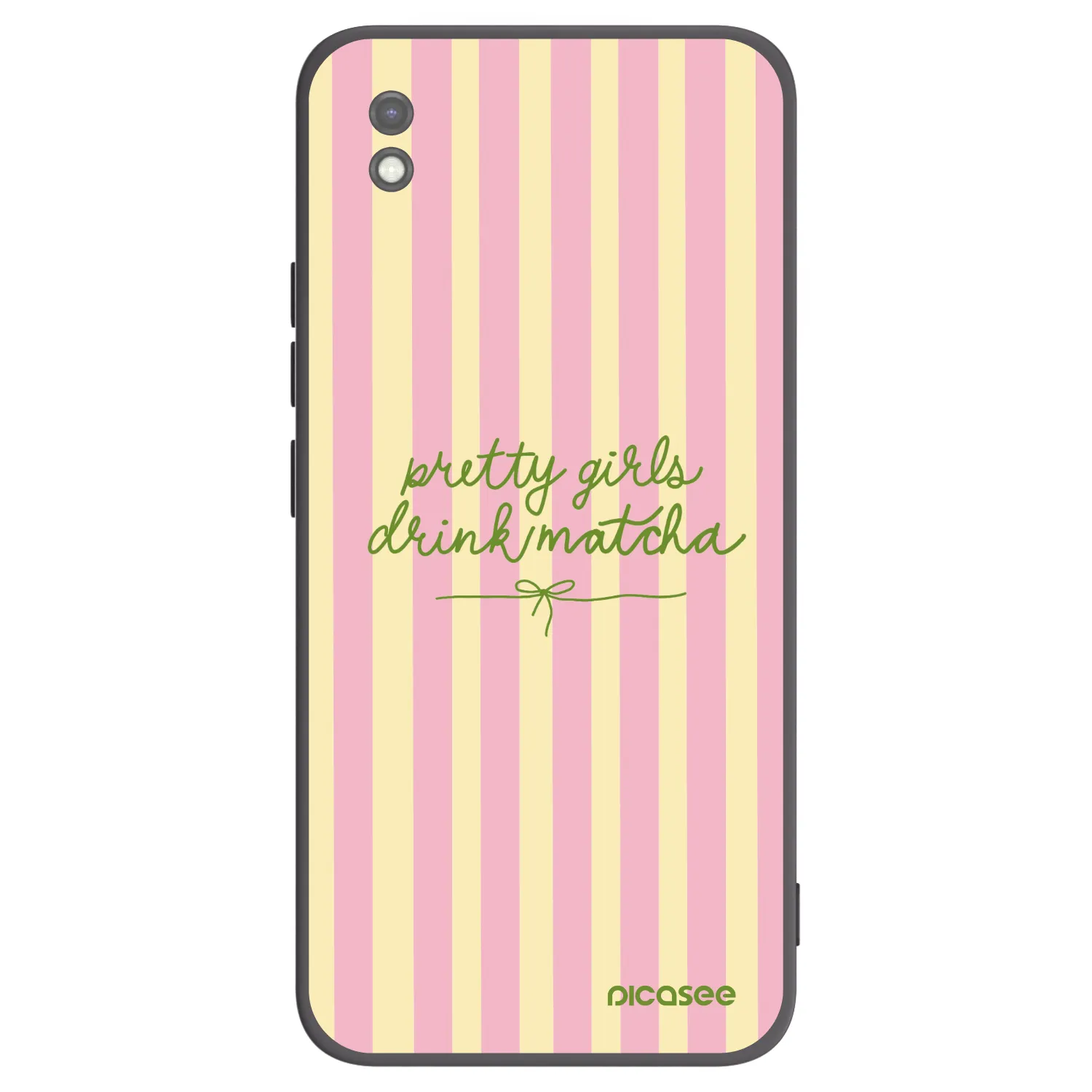 Picasee silikonowe czarne etui na Xiaomi Redmi 9AT - Pretty matcha