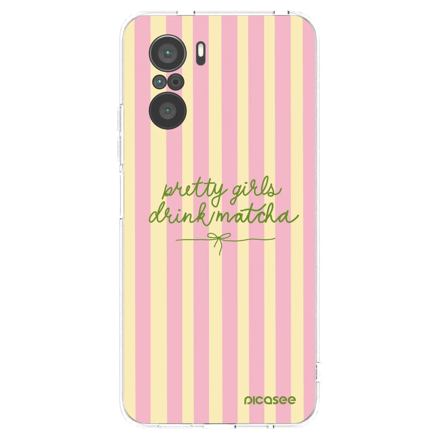 Picasee silikonowe przeźroczyste etui na Xiaomi Poco F3 - Pretty matcha