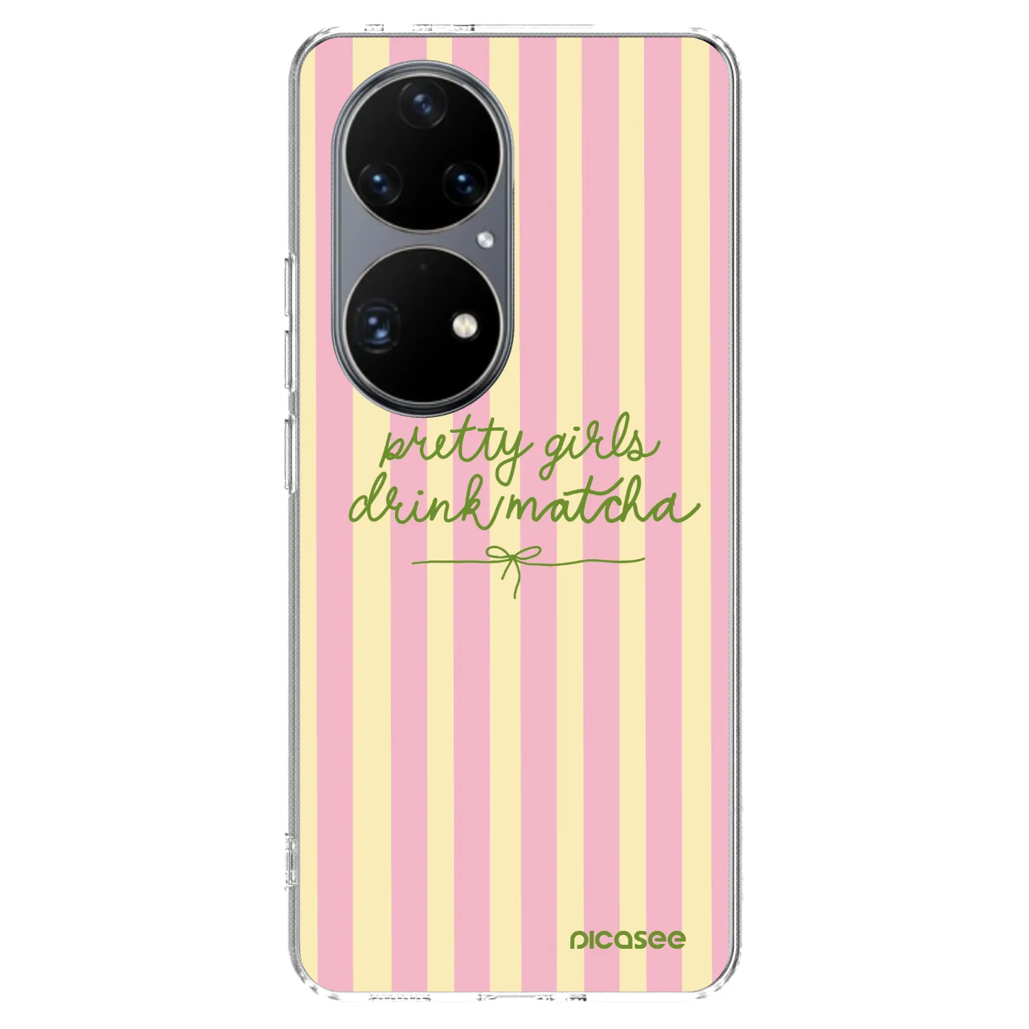 Picasee silikonowe przeźroczyste etui na Huawei P50 - Pretty matcha