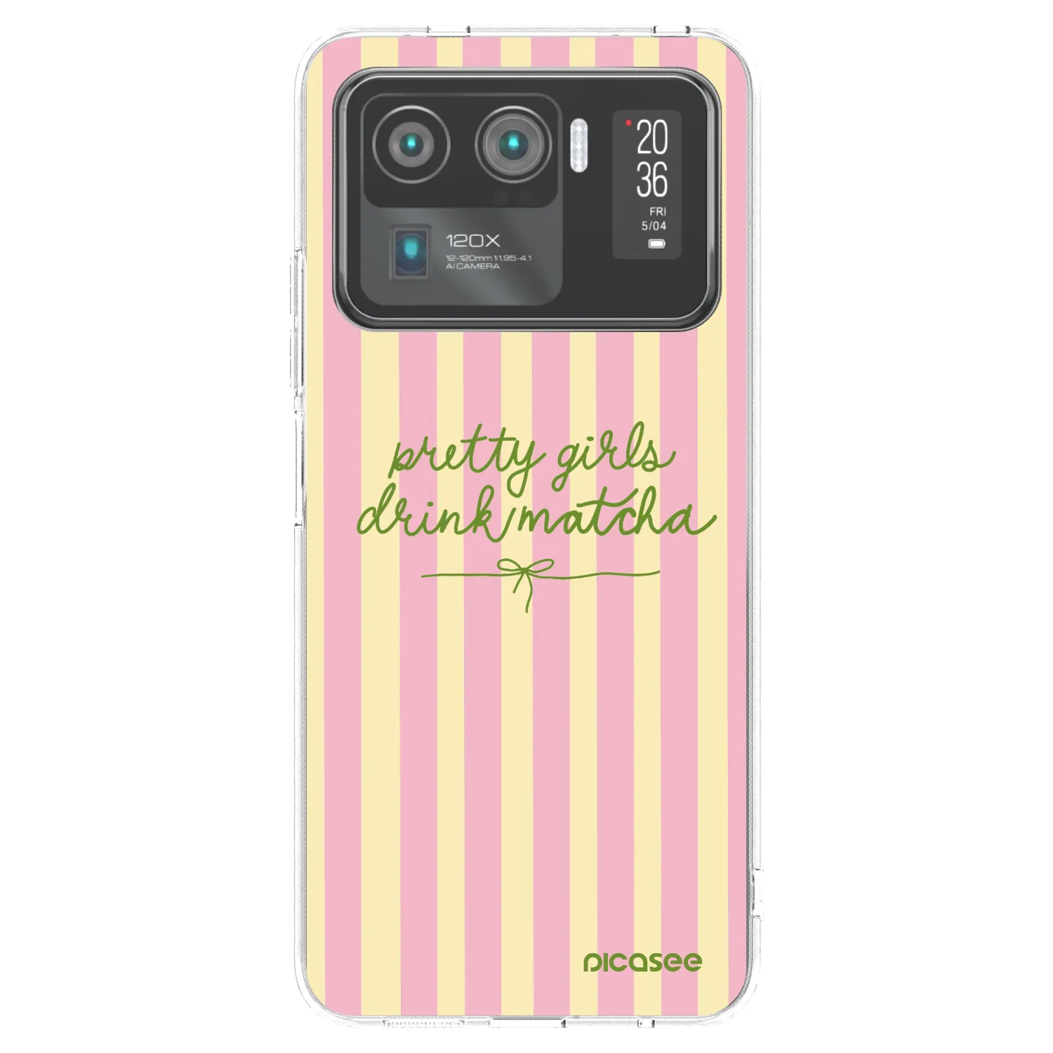 Picasee silikonowe przeźroczyste etui na Xiaomi Mi 11 Ultra - Pretty matcha