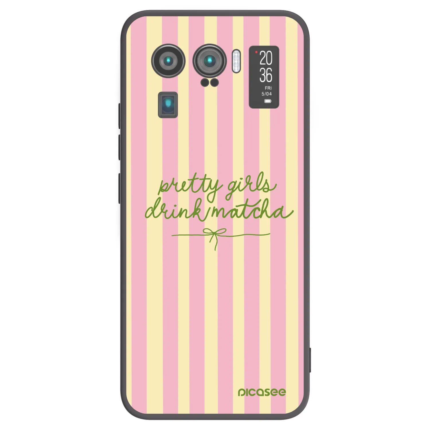 Picasee silikonowe czarne etui na Xiaomi Mi 11 Ultra - Pretty matcha