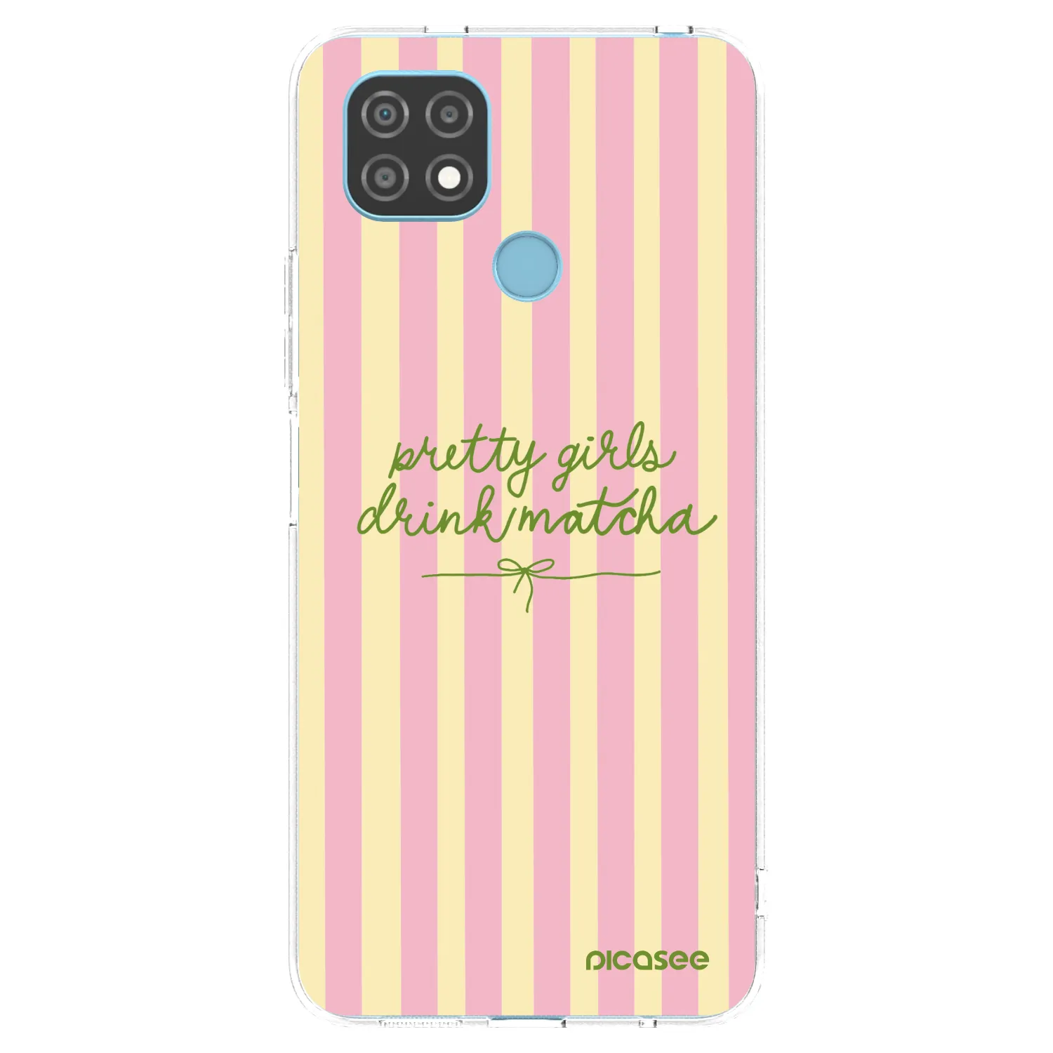 Picasee silikonowe przeźroczyste etui na Realme C21 - Pretty matcha