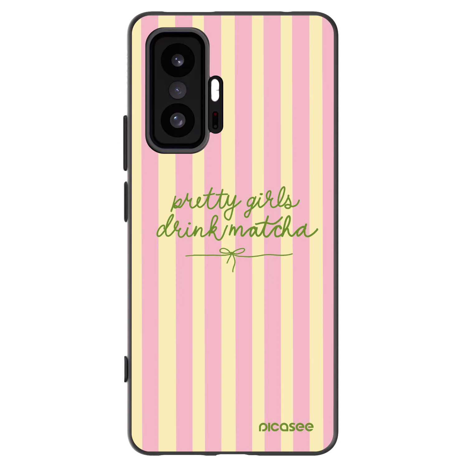 Picasee silikonowe czarne etui na Xiaomi 11T - Pretty matcha