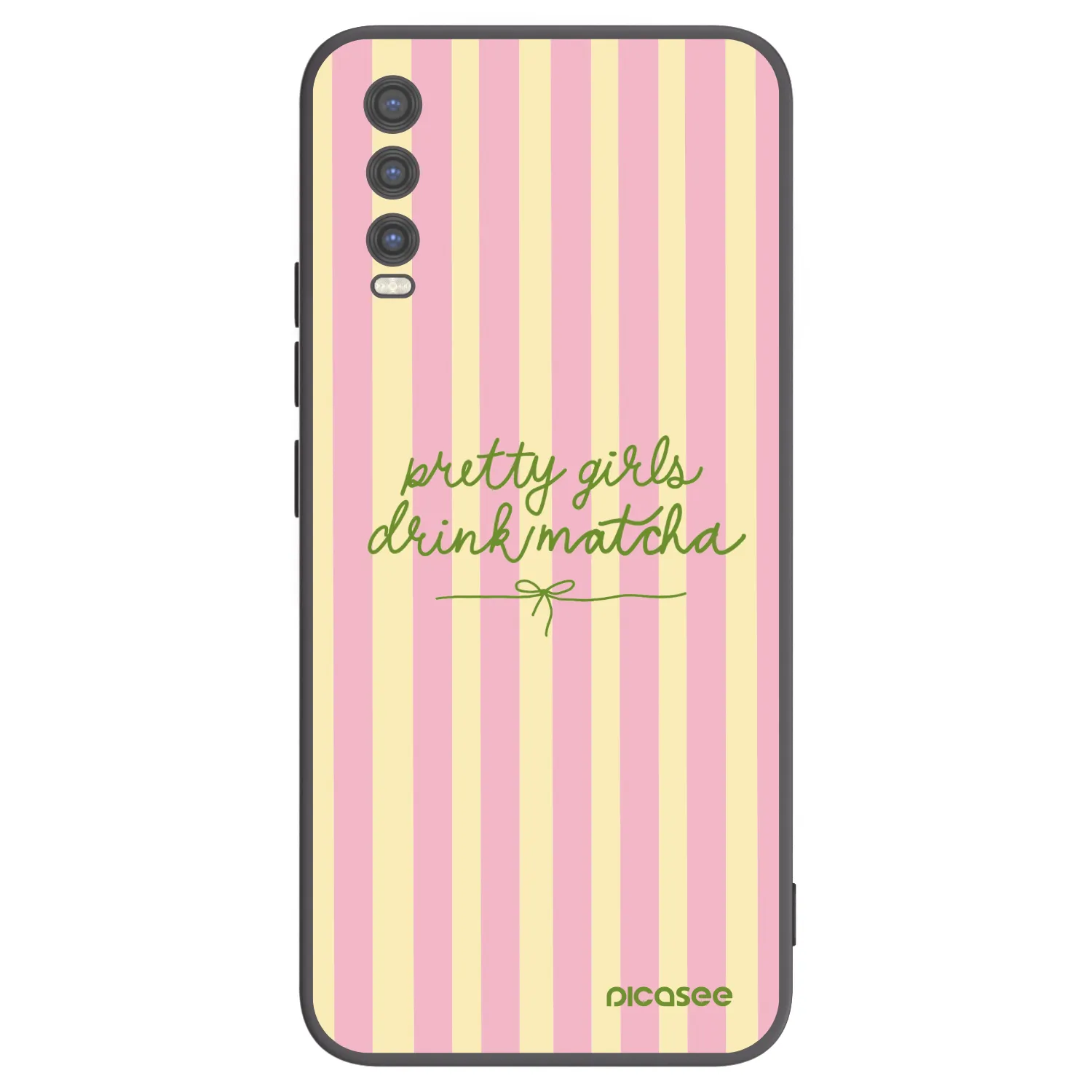 Picasee silikonowe czarne etui na Vivo Y20s - Pretty matcha