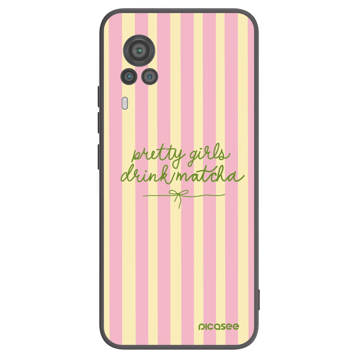 Picasee silikonowe czarne etui na Vivo X60 Pro 5G - Pretty matcha
