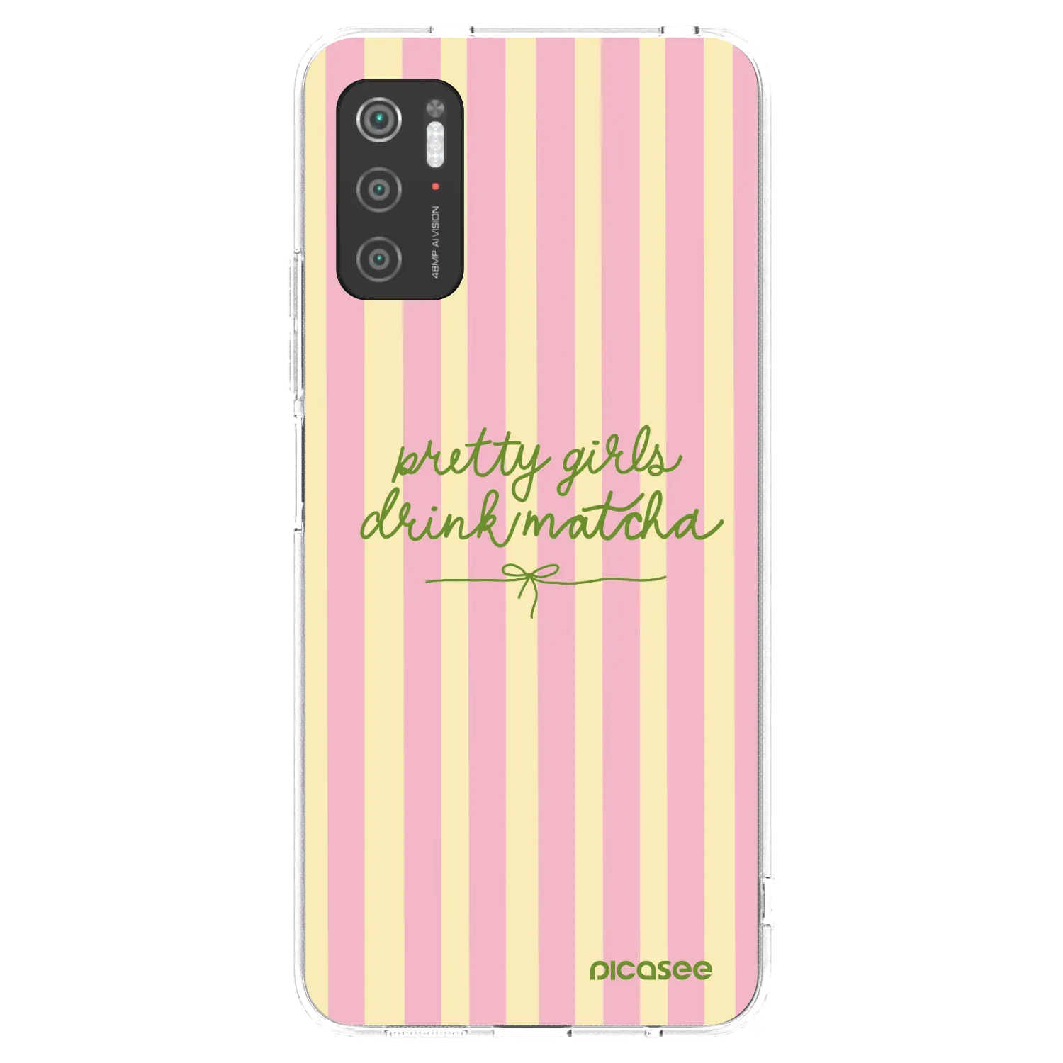 Picasee silikonowe przeźroczyste etui na Xiaomi Poco M3 Pro 5G - Pretty matcha
