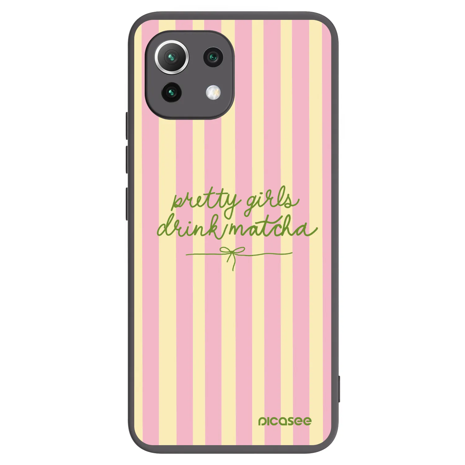 Picasee silikonowe czarne etui na Xiaomi 11 Lite 5G NE - Pretty matcha