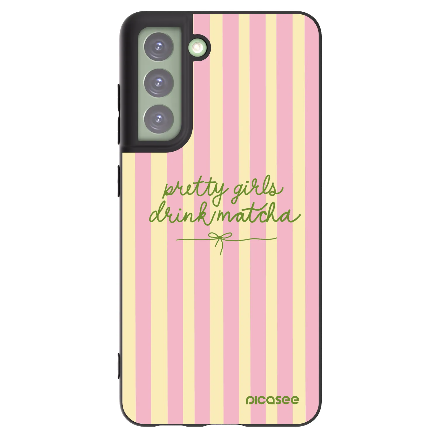 Picasee silikonowe czarne etui na Samsung Galaxy S21 FE 5G - Pretty matcha