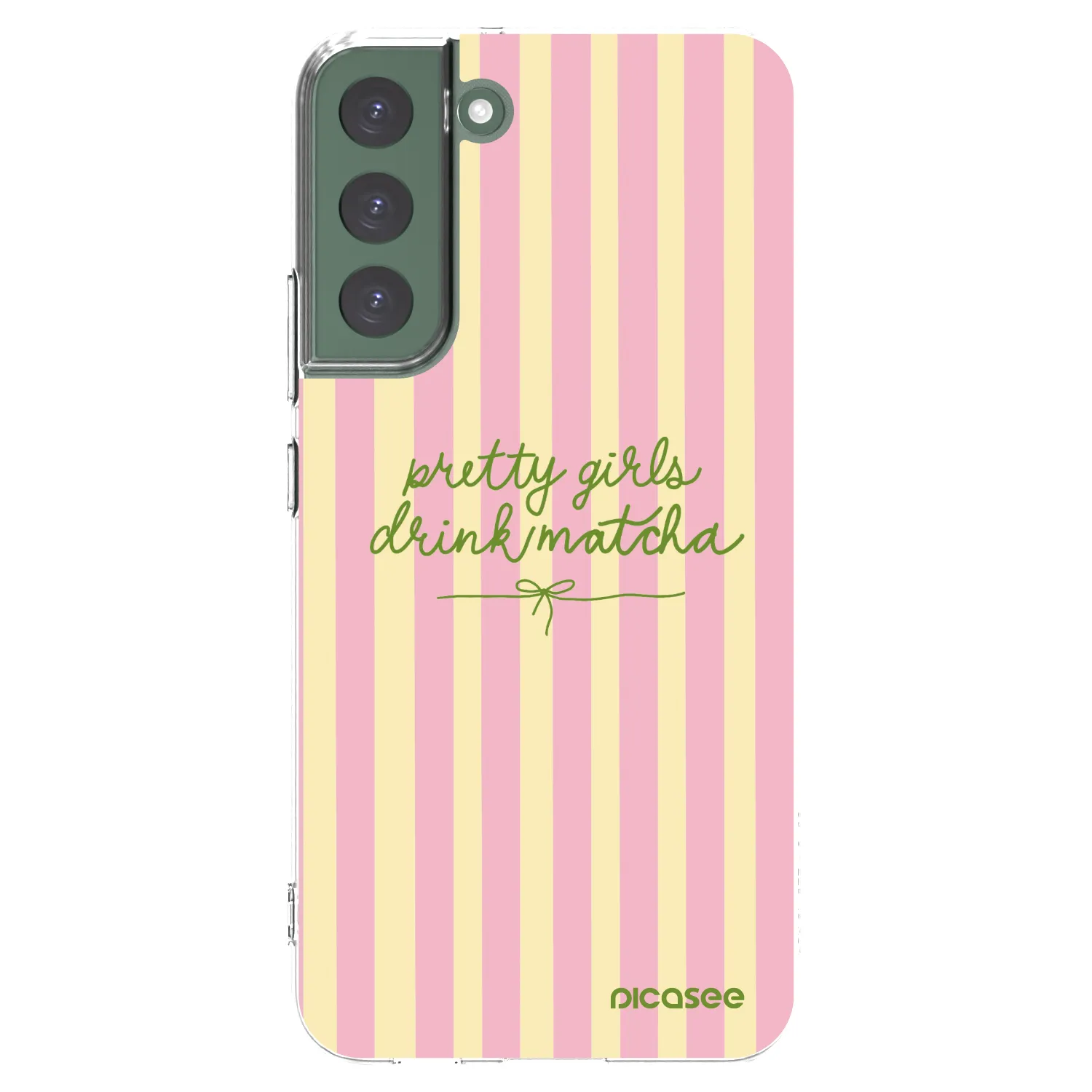 Picasee silikonowe przeźroczyste etui na Samsung Galaxy S22+ 5G - Pretty matcha
