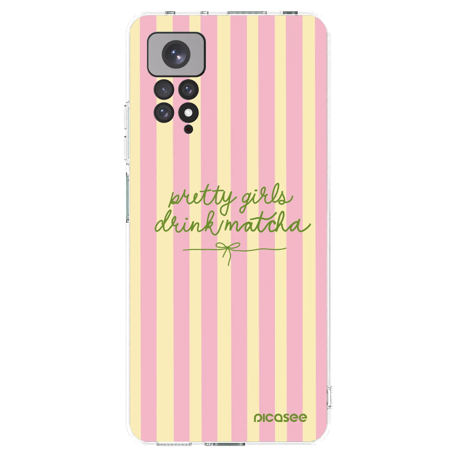 Picasee silikonowe przeźroczyste etui na Xiaomi Redmi Note 11S 4G - Pretty matcha