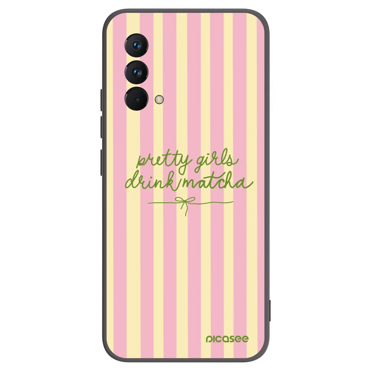 Picasee silikonowe czarne etui na Realme GT Master Edition 5G - Pretty matcha