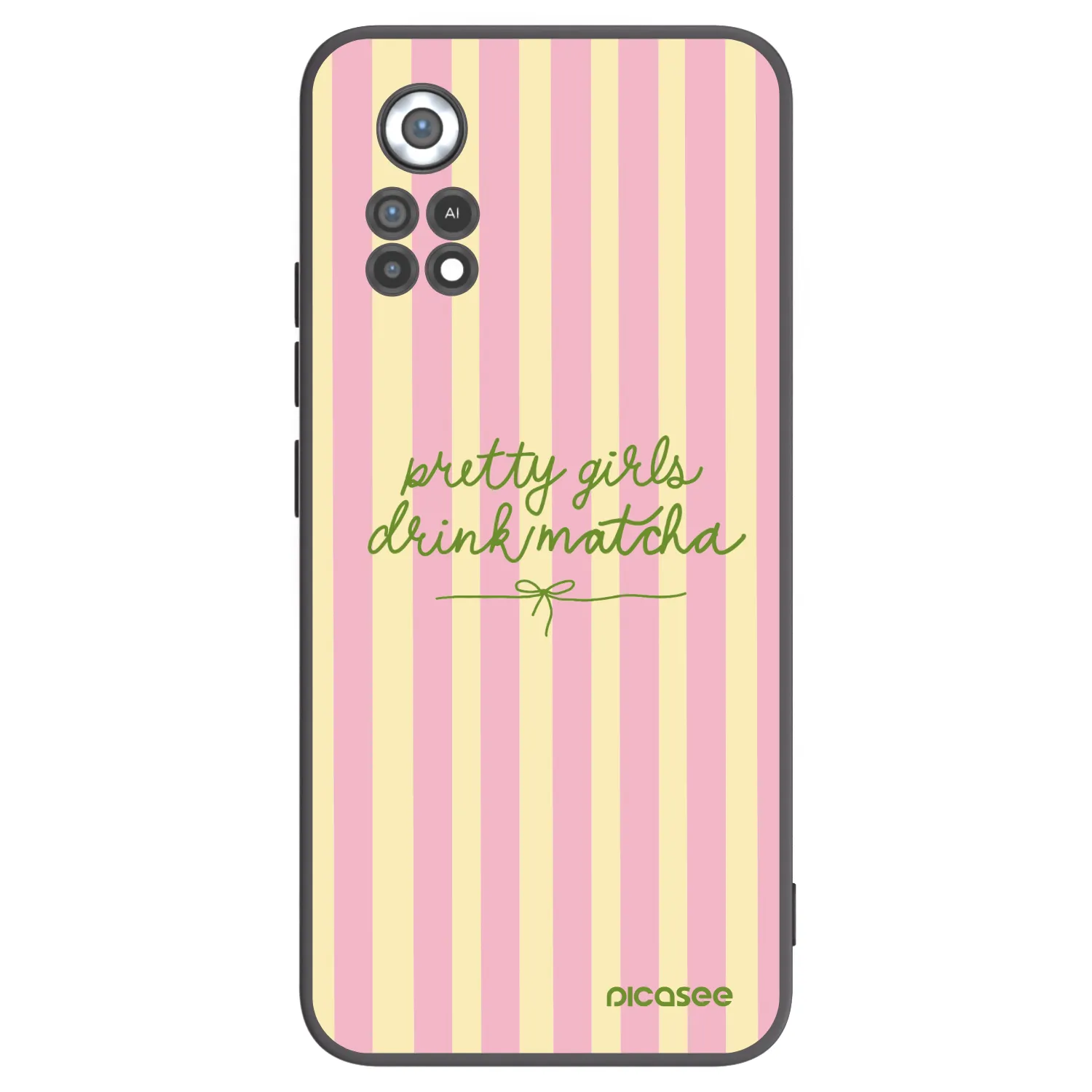 Picasee silikonowe czarne etui na Xiaomi Poco X4 Pro 5G - Pretty matcha