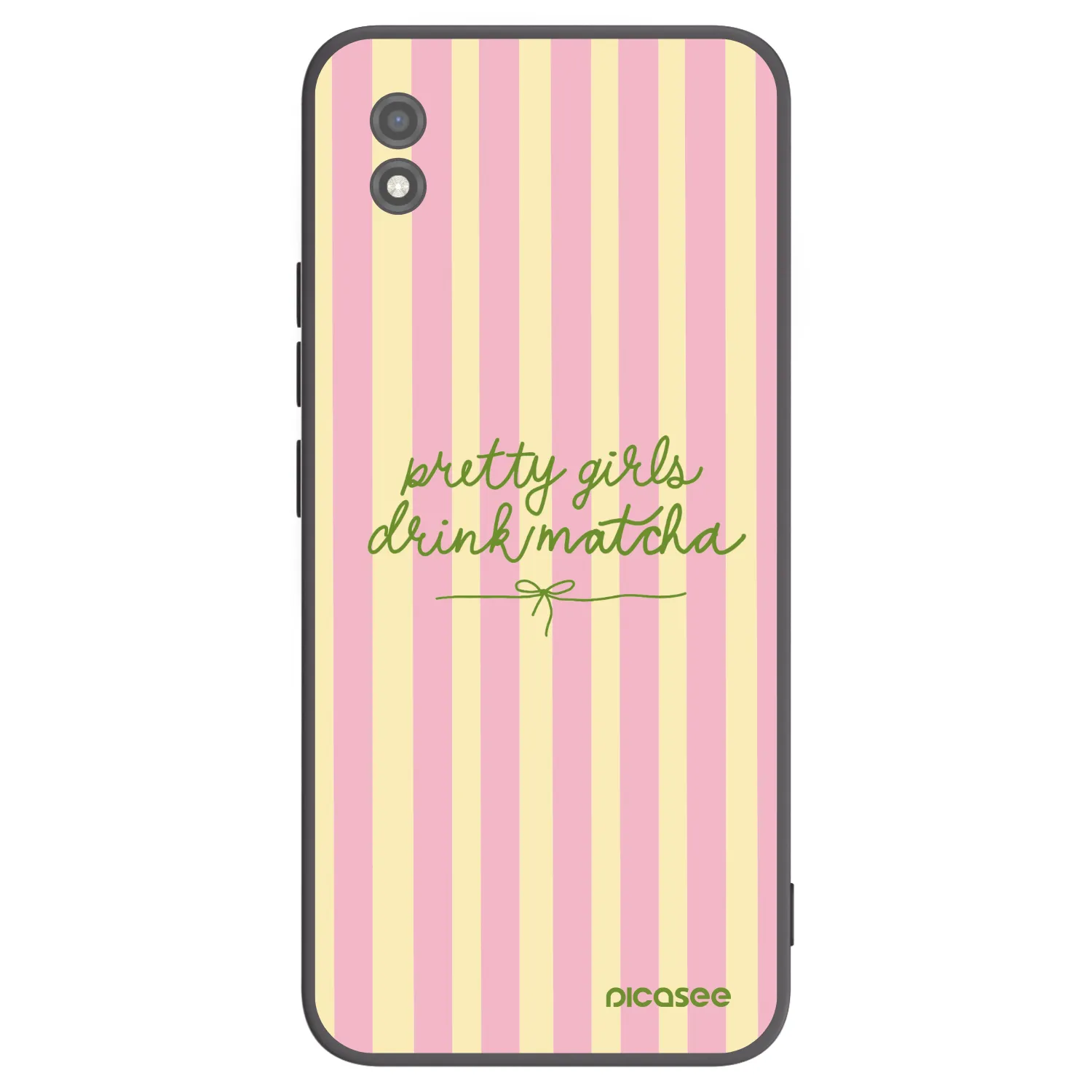 Picasee silikonowe czarne etui na Realme C11 (2021) - Pretty matcha