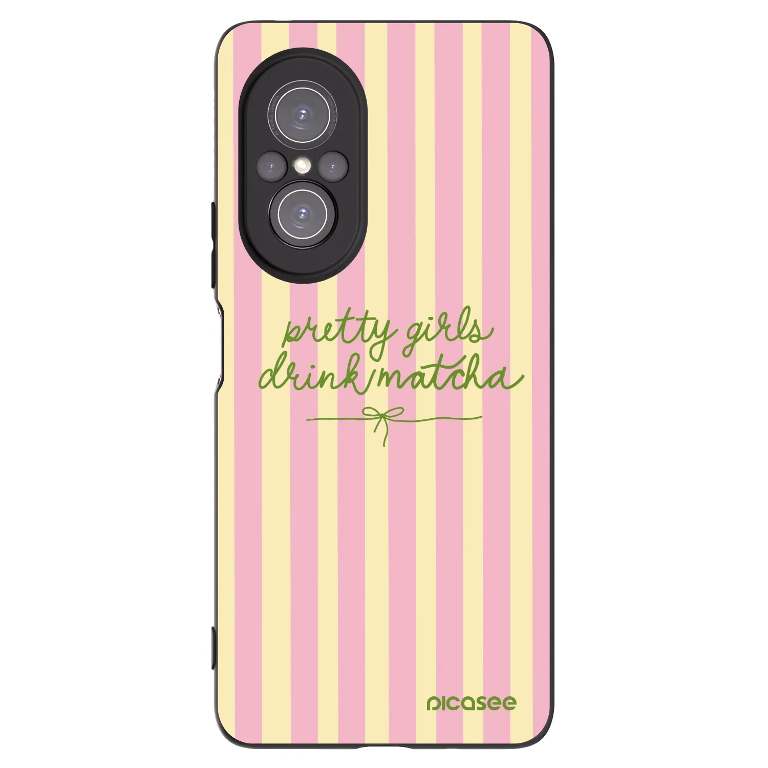 Picasee silikonowe czarne etui na Huawei Nova 9 SE - Pretty matcha
