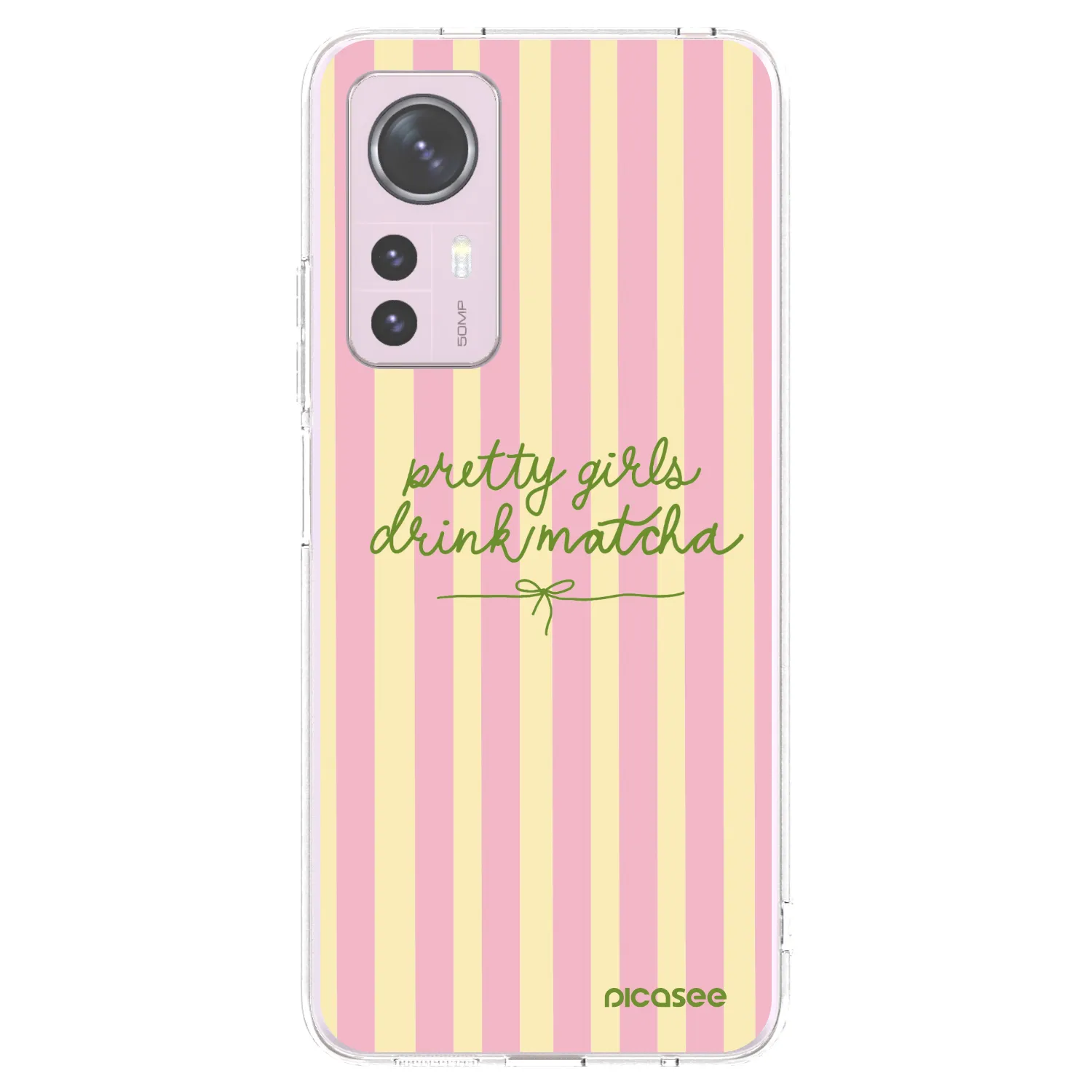 Picasee silikonowe przeźroczyste etui na Xiaomi 12 - Pretty matcha