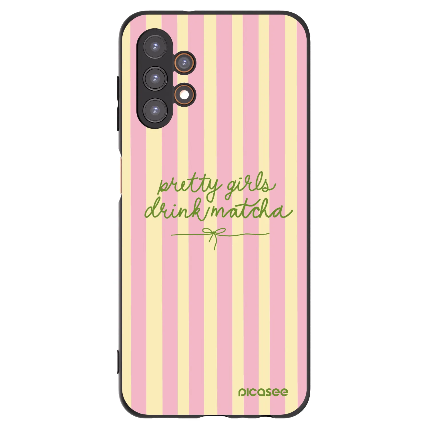 Picasee silikonowe czarne etui na Samsung Galaxy A13 4G A135 - Pretty matcha