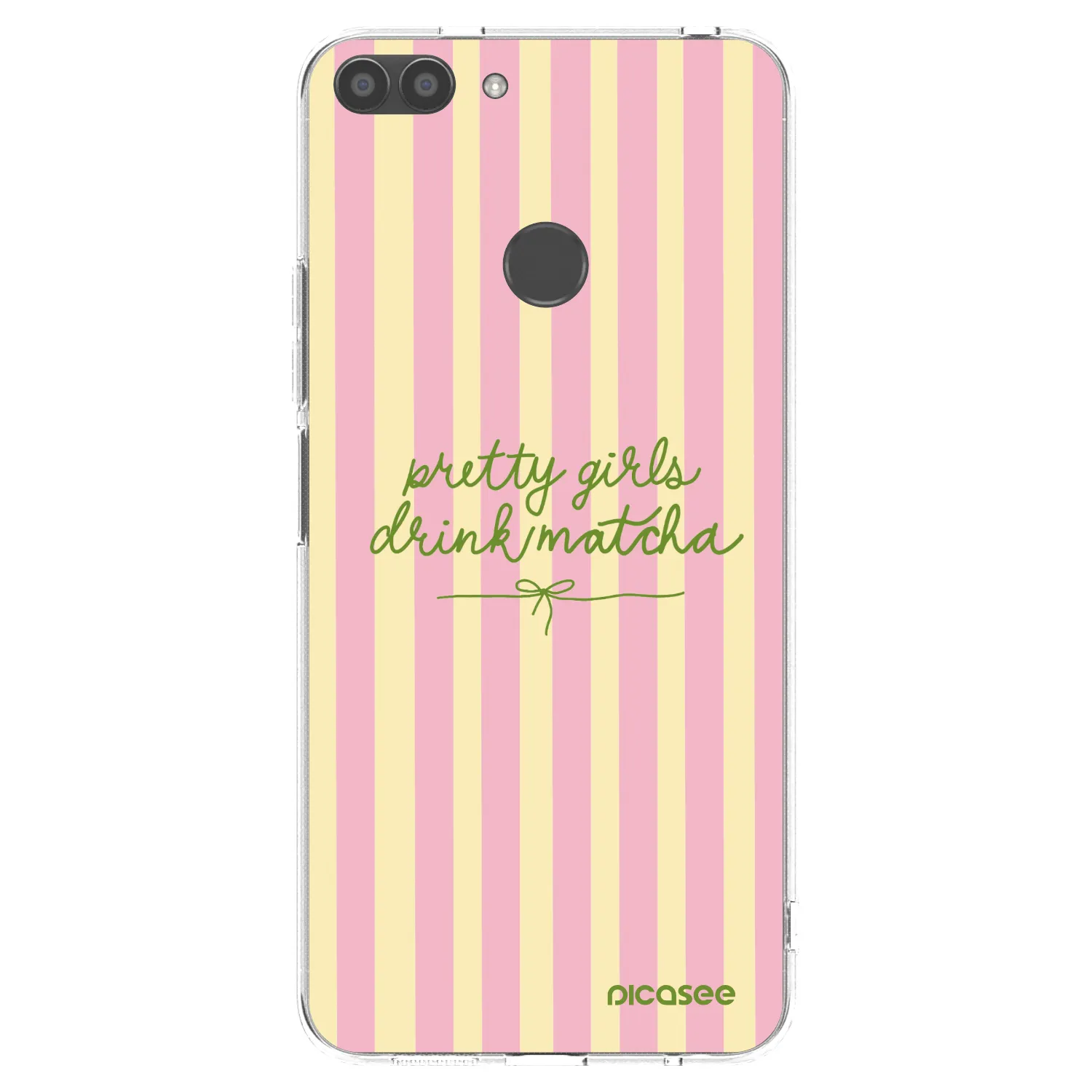 Picasee silikonowe przeźroczyste etui na Huawei P Smart - Pretty matcha