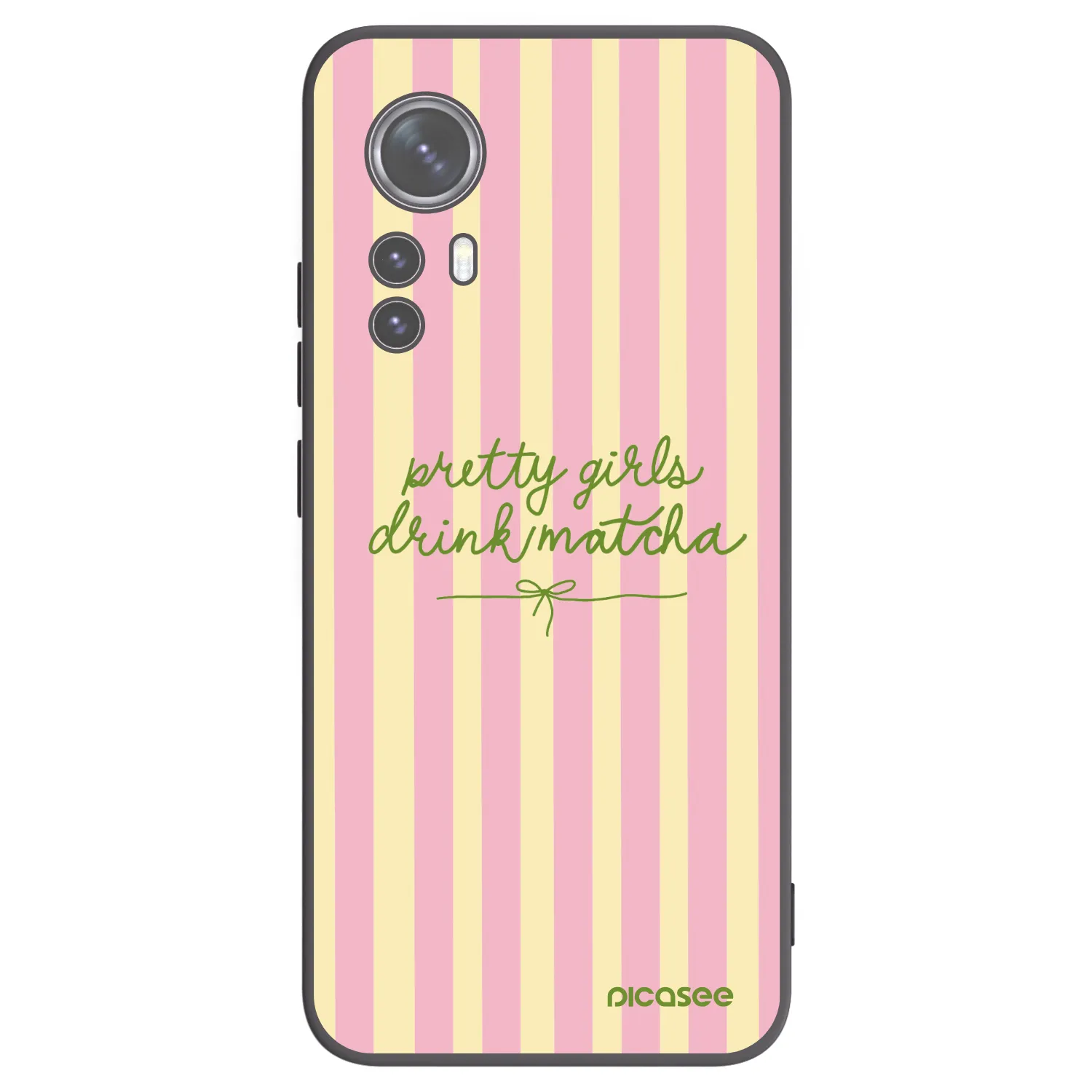 Picasee silikonowe czarne etui na Xiaomi 12X - Pretty matcha