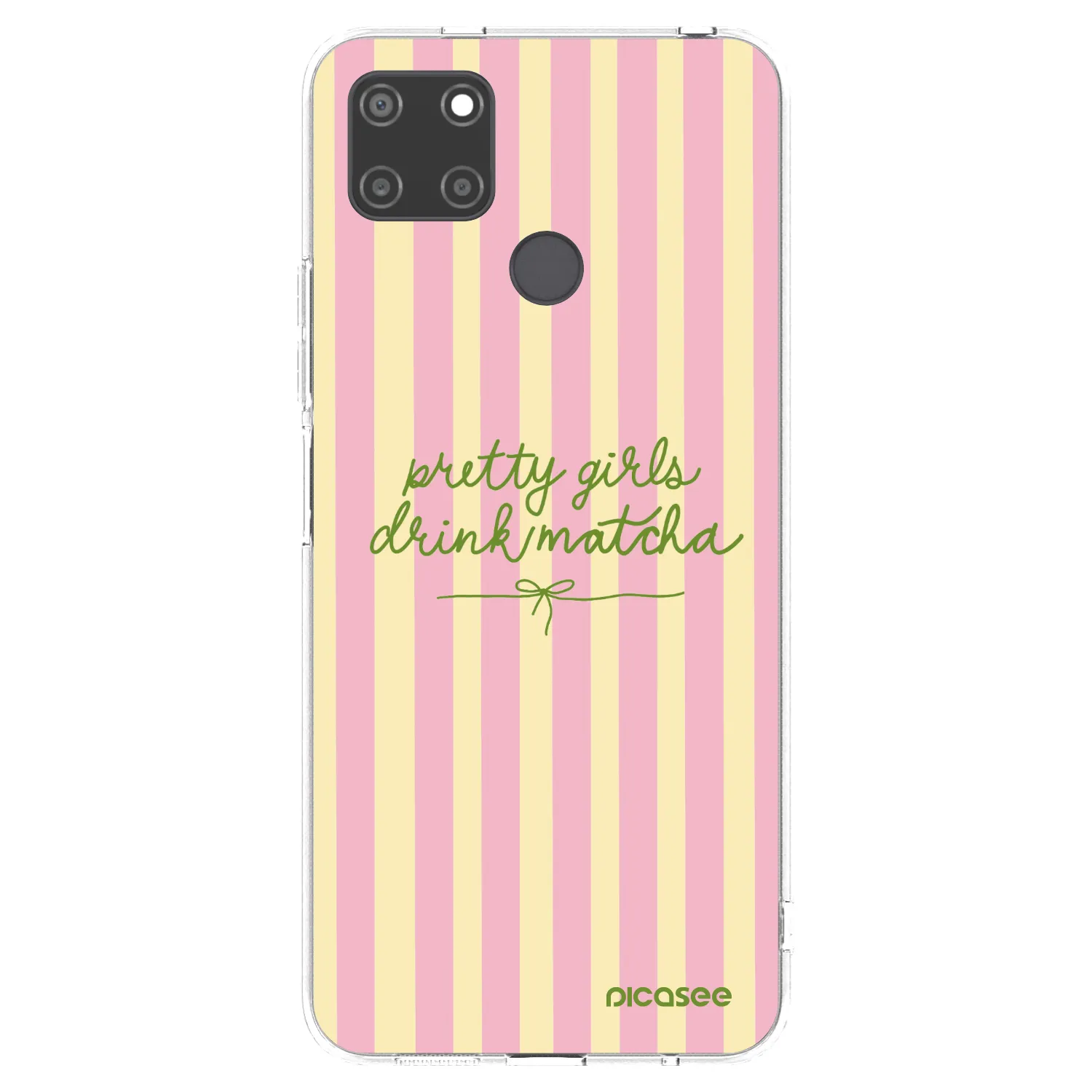 Picasee silikonowe przeźroczyste etui na Realme C21Y - Pretty matcha