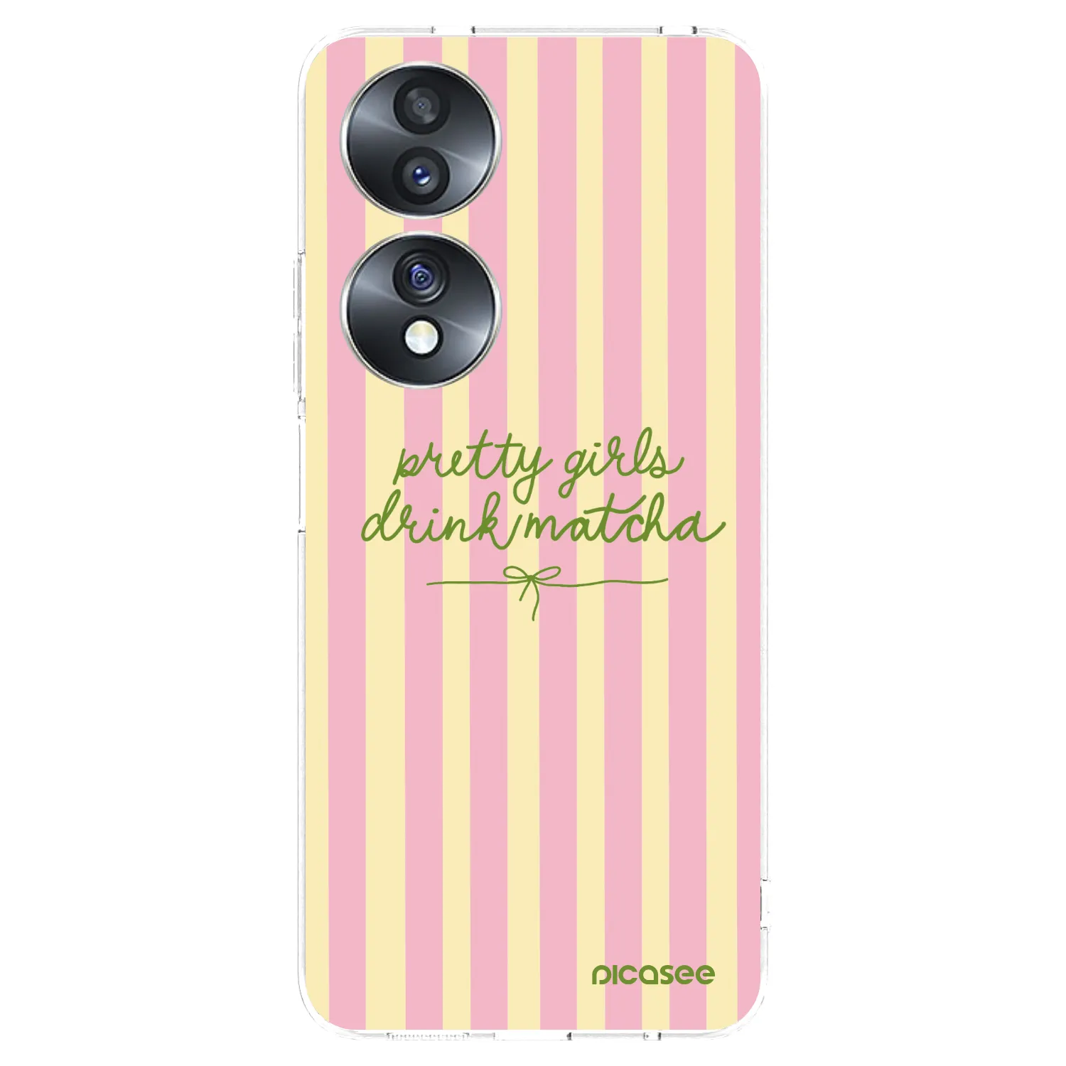 Picasee silikonowe przeźroczyste etui na Honor 70 - Pretty matcha