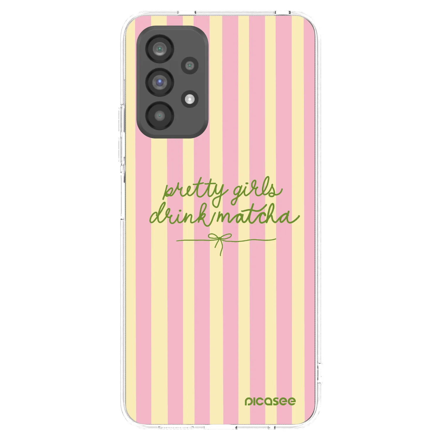 Picasee silikonowe przeźroczyste etui na Samsung Galaxy A73 5G - Pretty matcha