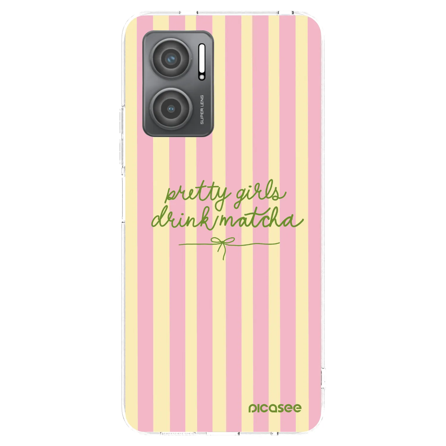 Picasee silikonowe przeźroczyste etui na Xiaomi Redmi 10 5G - Pretty matcha