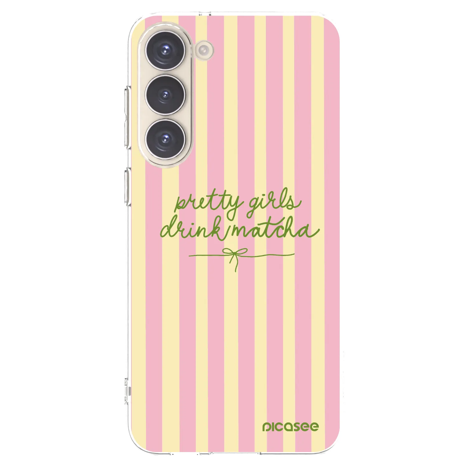 Picasee silikonowe przeźroczyste etui na Samsung Galaxy S23+ 5G - Pretty matcha