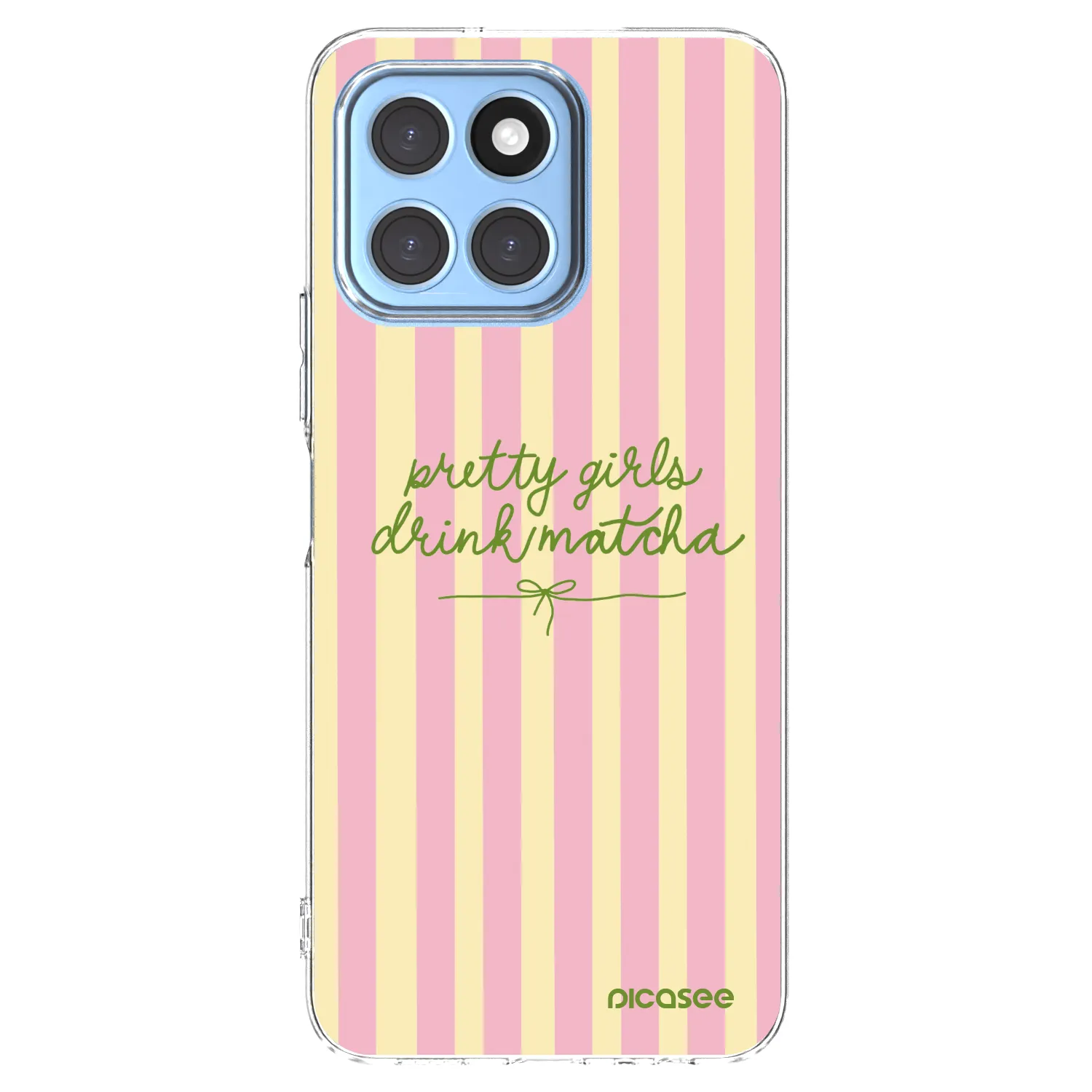 Picasee silikonowe przeźroczyste etui na Honor X6 - Pretty matcha