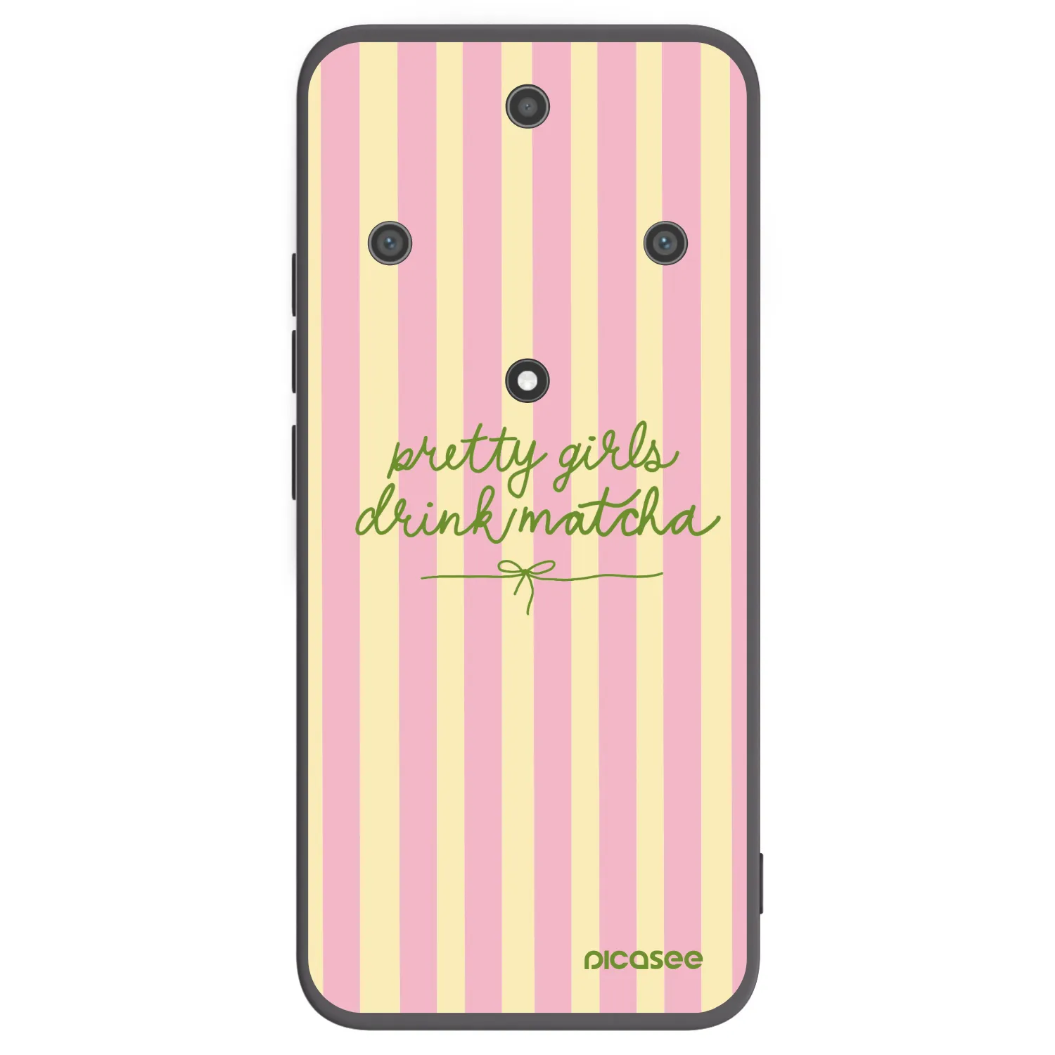 Picasee silikonowe czarne etui na Honor Magic5 Lite 5G - Pretty matcha