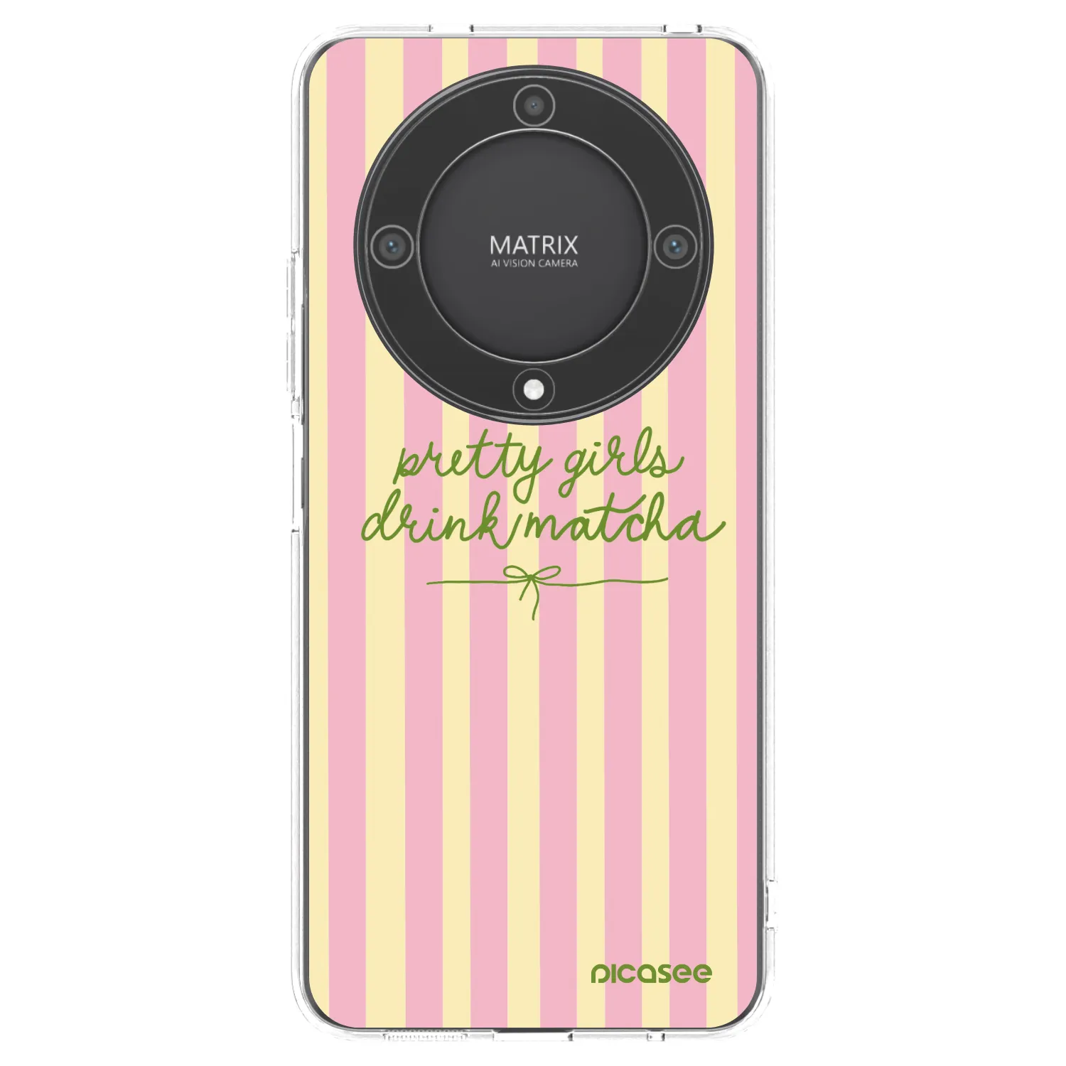 Picasee silikonowe przeźroczyste etui na Honor Magic5 Lite 5G - Pretty matcha