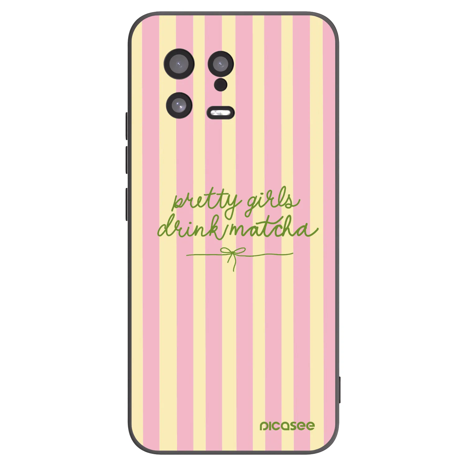 Picasee silikonowe czarne etui na Xiaomi 13 - Pretty matcha