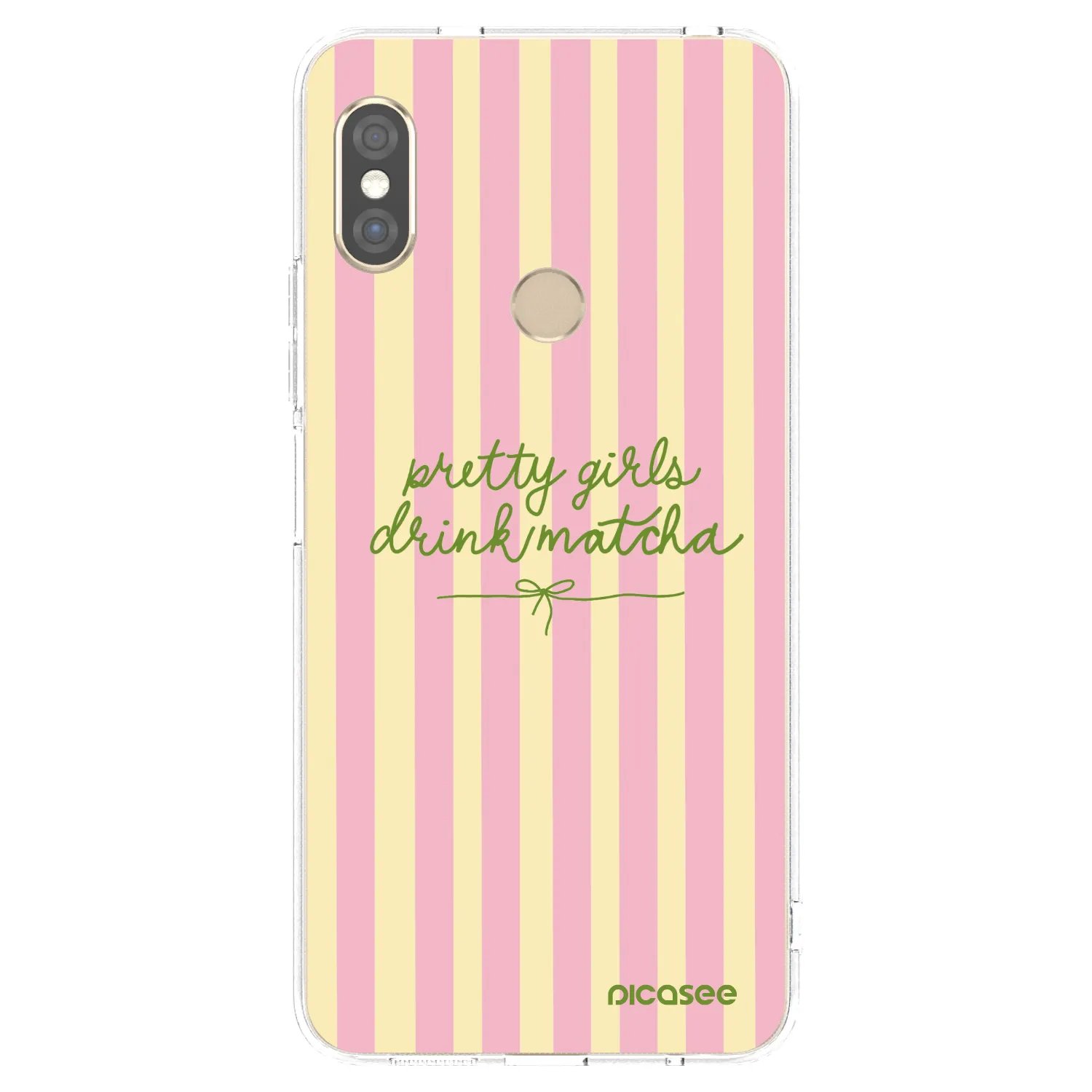 Picasee silikonowe przeźroczyste etui na Xiaomi Redmi Note 5 Global - Pretty matcha