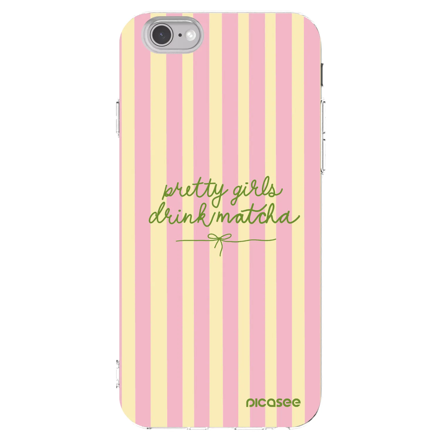 Picasee silikonowe przeźroczyste etui na Apple iPhone 6/6S - Pretty matcha